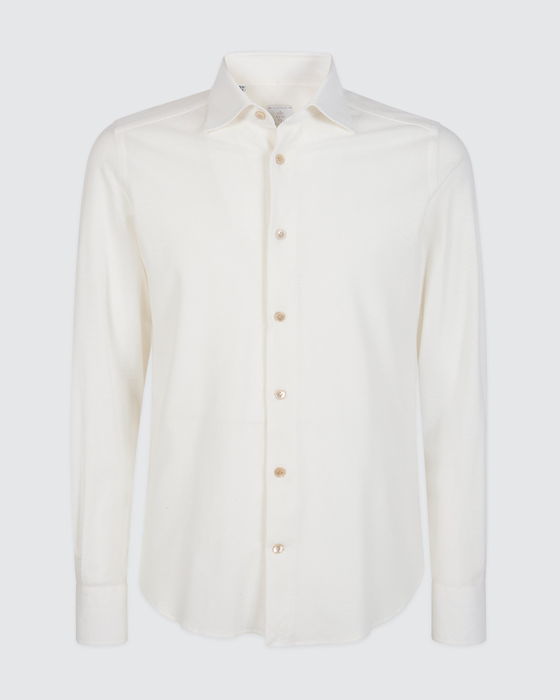 Men's Slim Fit Dandy Shirt in Cotton Linen Jersey