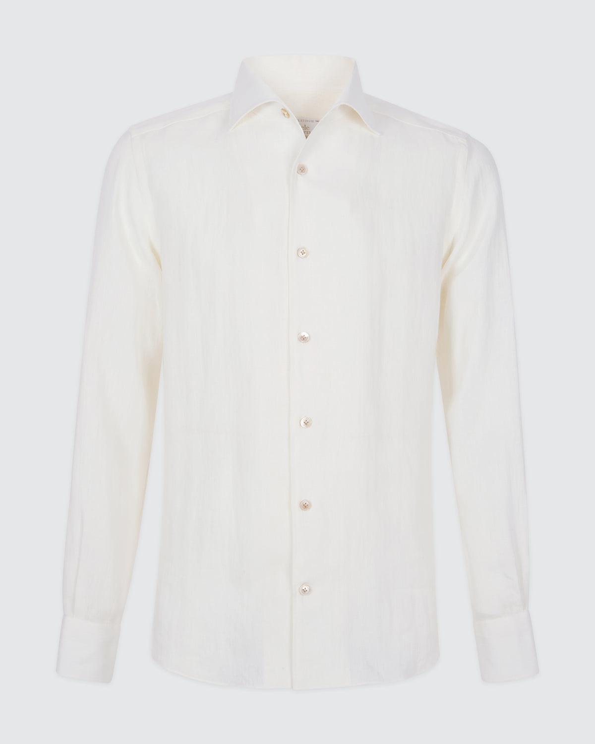 Camicia Slim Fit in 100% Lino con Bottoni Madreperla - 4