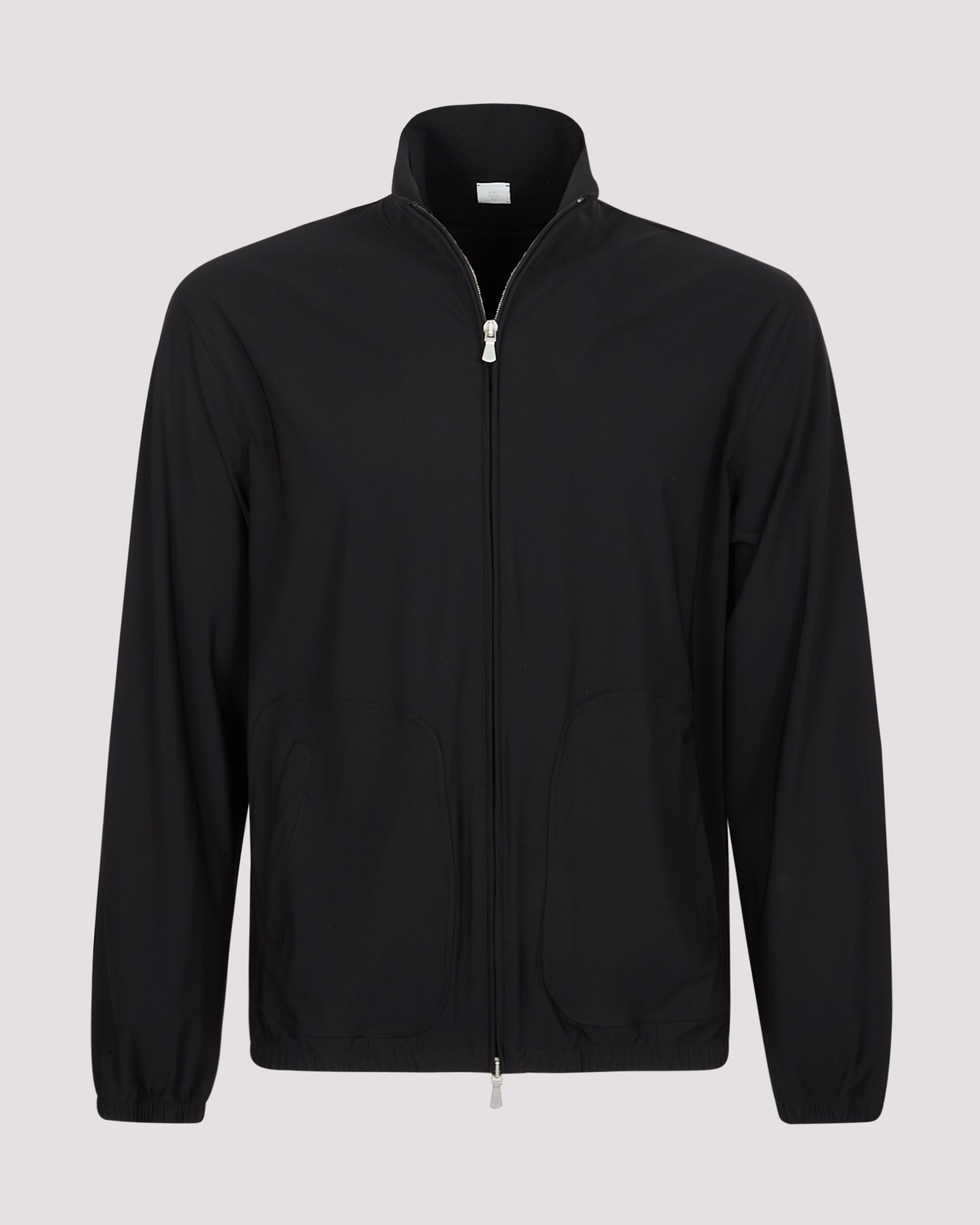 Men's Technical Jersey Zip-Up Jacket with Mock Neck - 5