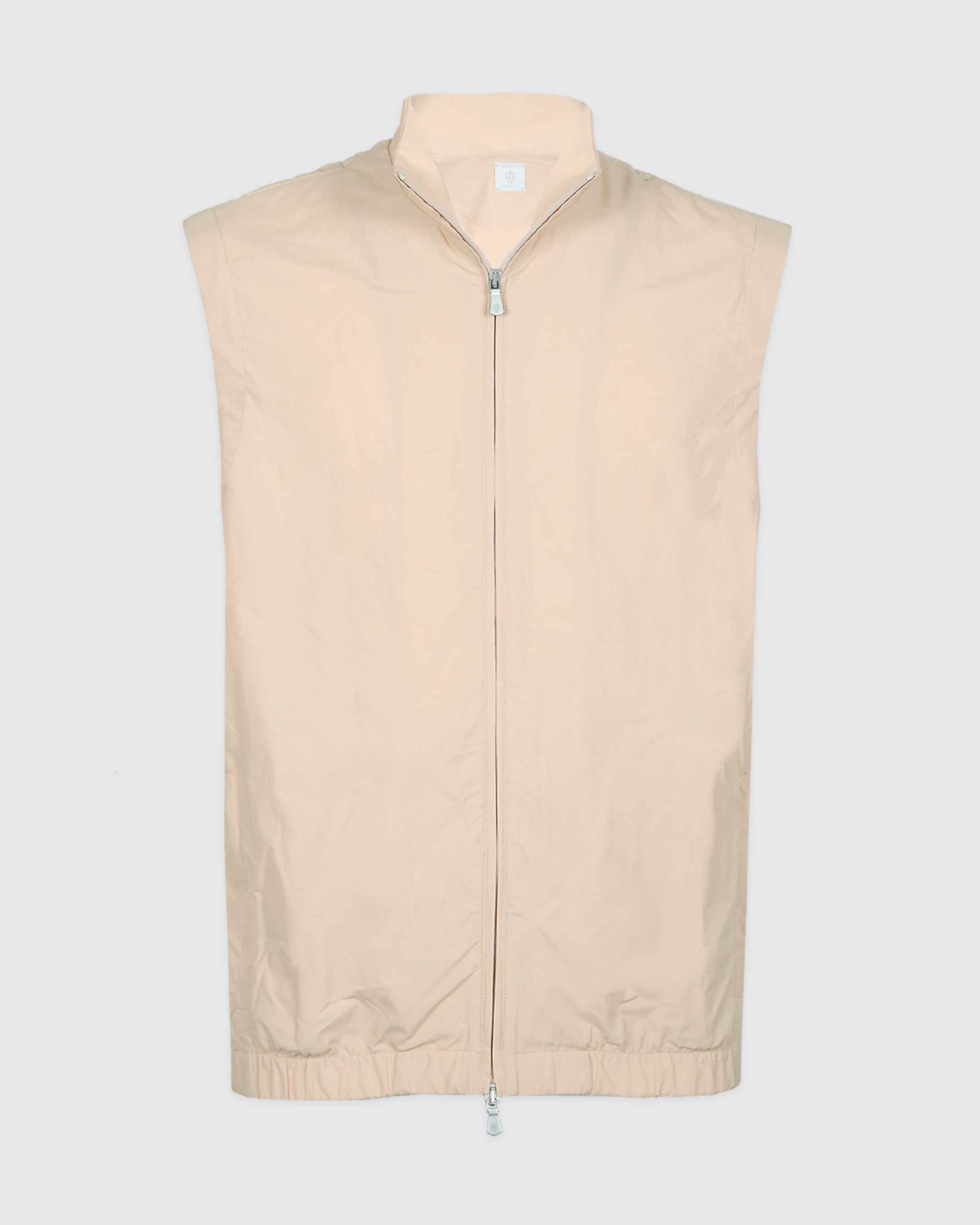 Men's Technical Fabric and Silk Full-Zip Vest - 5