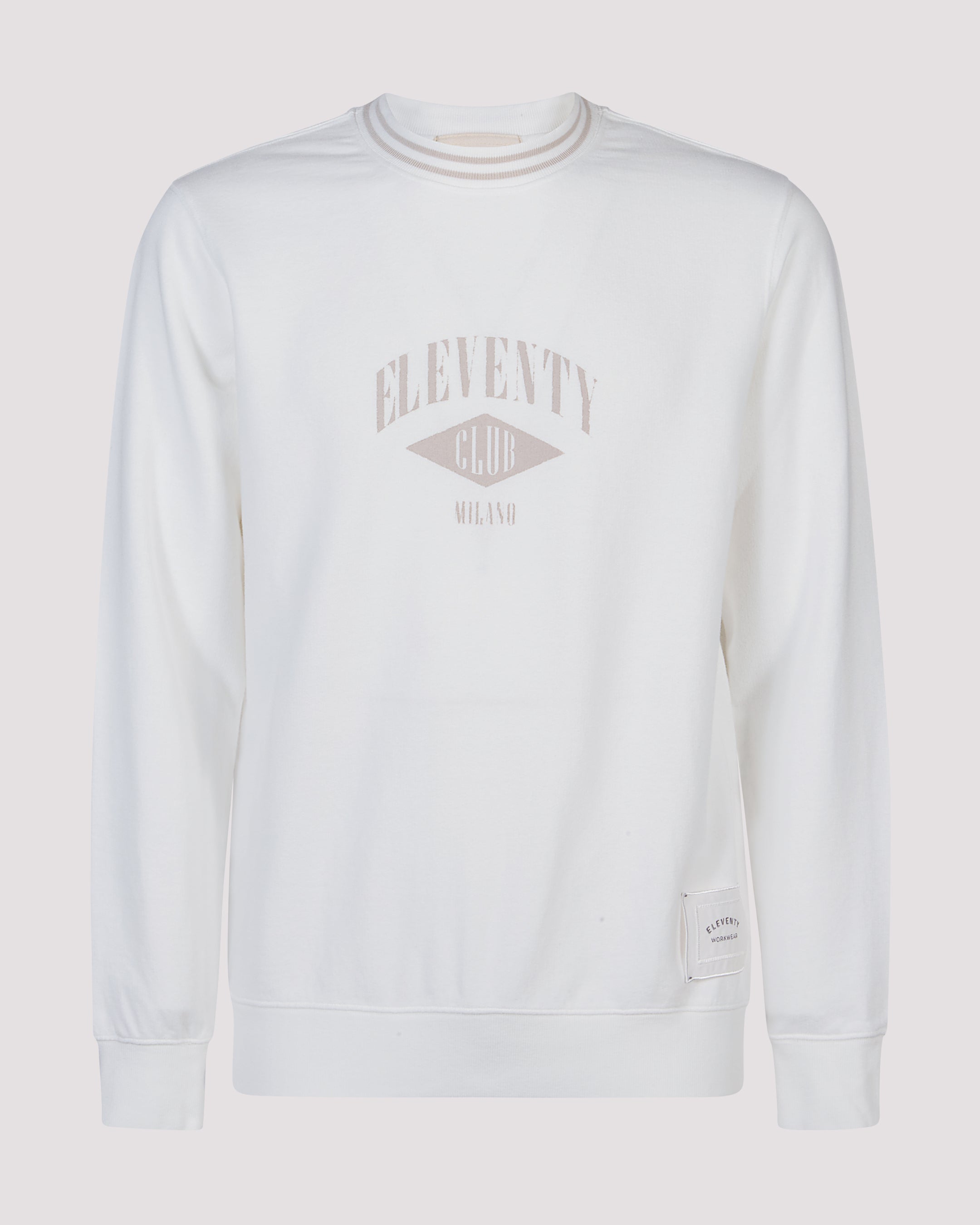 Men's Crew Neck Cotton Sweatshirt with Graphic Print - 5