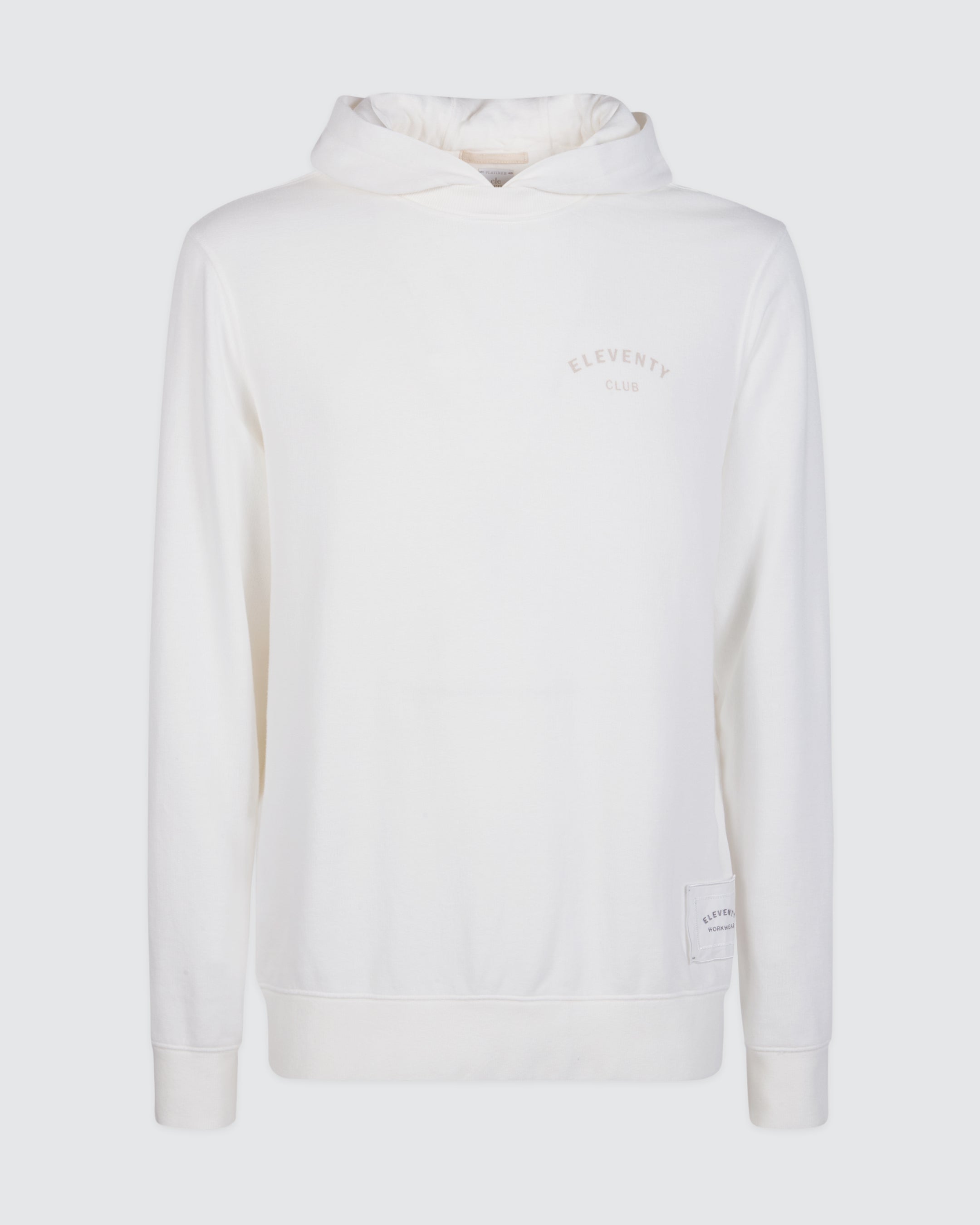 Men's Garment-Dyed Cotton Hoodie with Logo Print