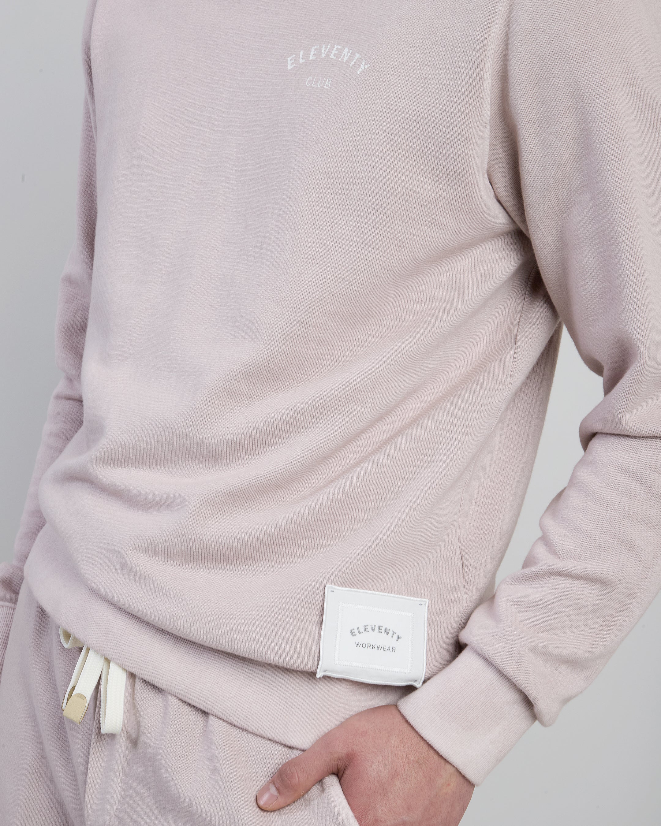 Men's Garment-Dyed Cotton Hoodie with Logo Print - 3