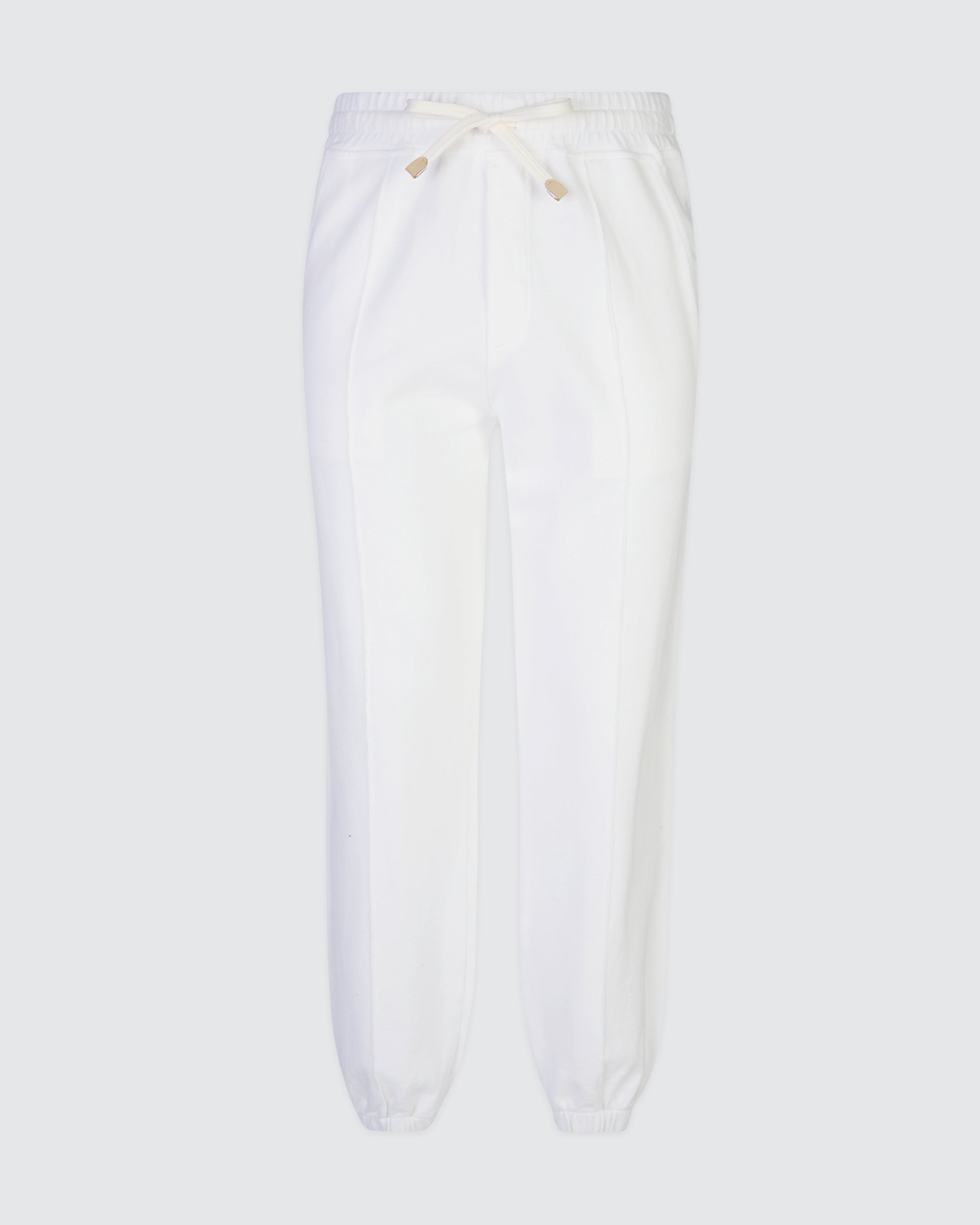 Men's Garment-Dyed Cotton Jersey Trousers with Pleats - 4