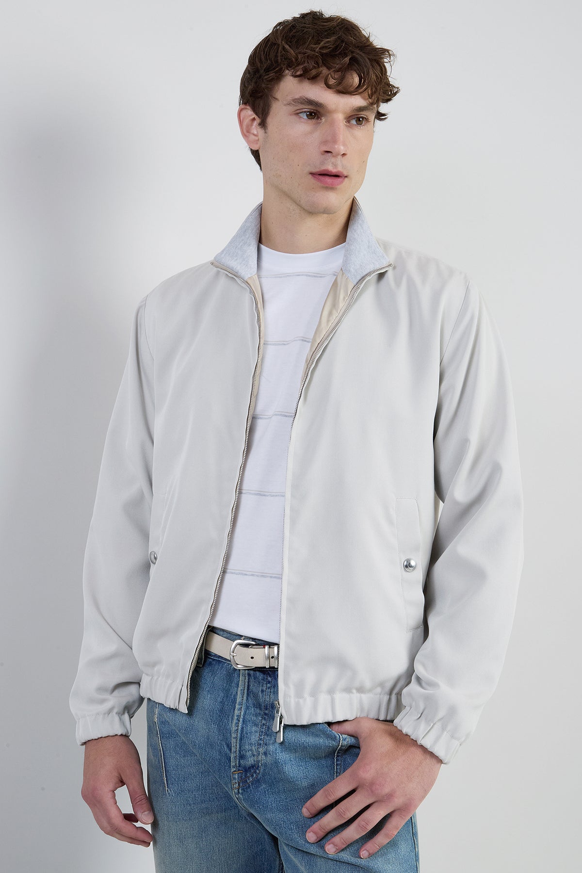 Giubbino in Seta Full Zip - 1