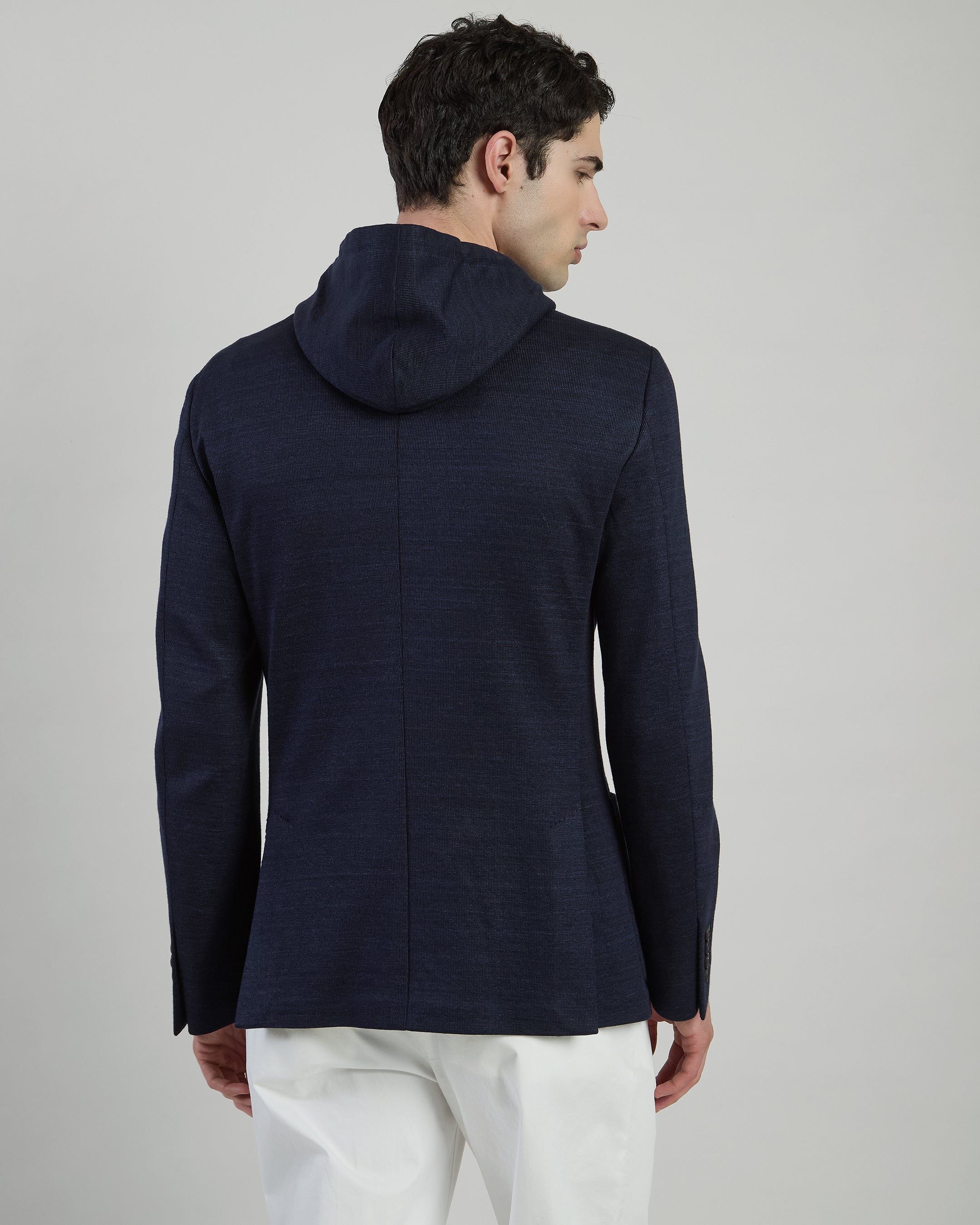 Men's Linen, Cotton and Tencel Jacket with Bib alternative