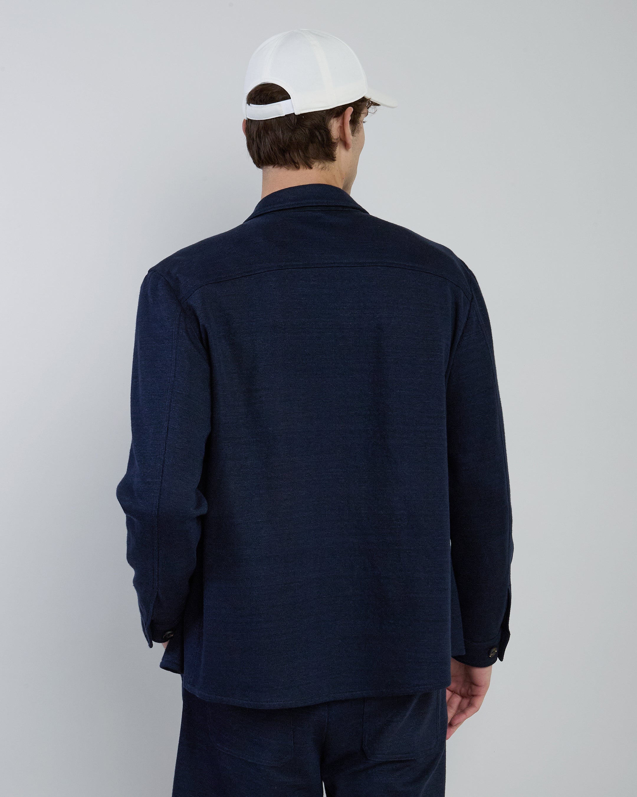 Men's Linen Cotton and Tencel Shirt Jacket alternative
