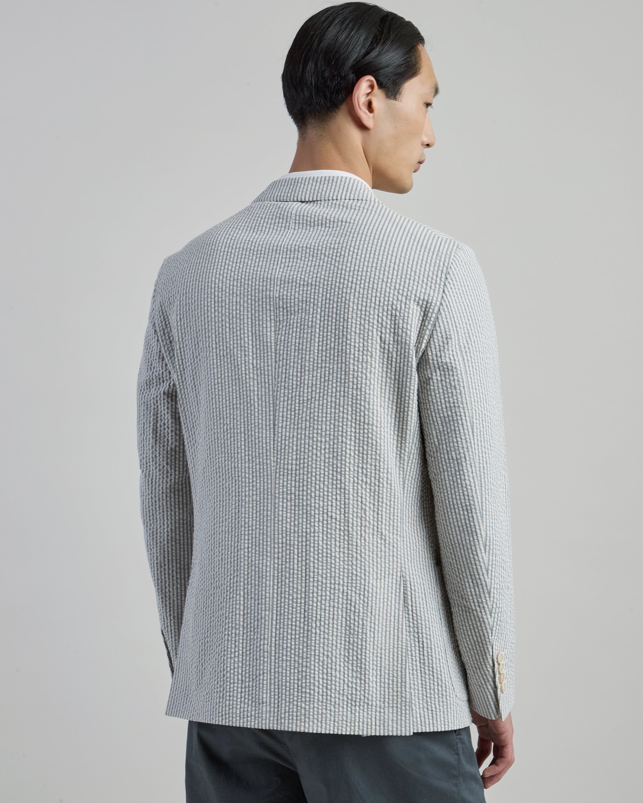 Men's Slim Fit Single-Breasted Cotton Jacket alternative