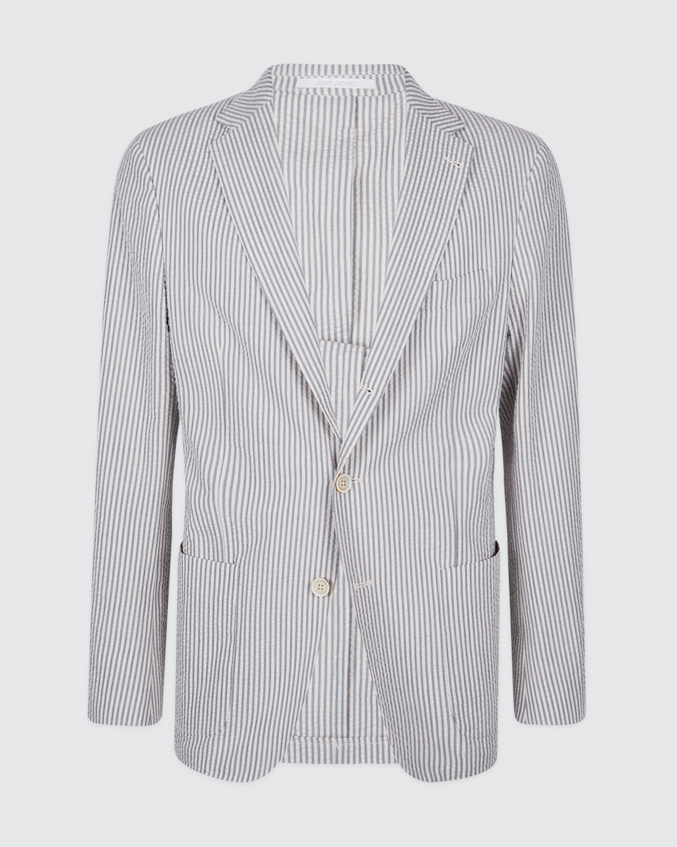 Men's Slim Fit Single-Breasted Cotton Jacket - 4