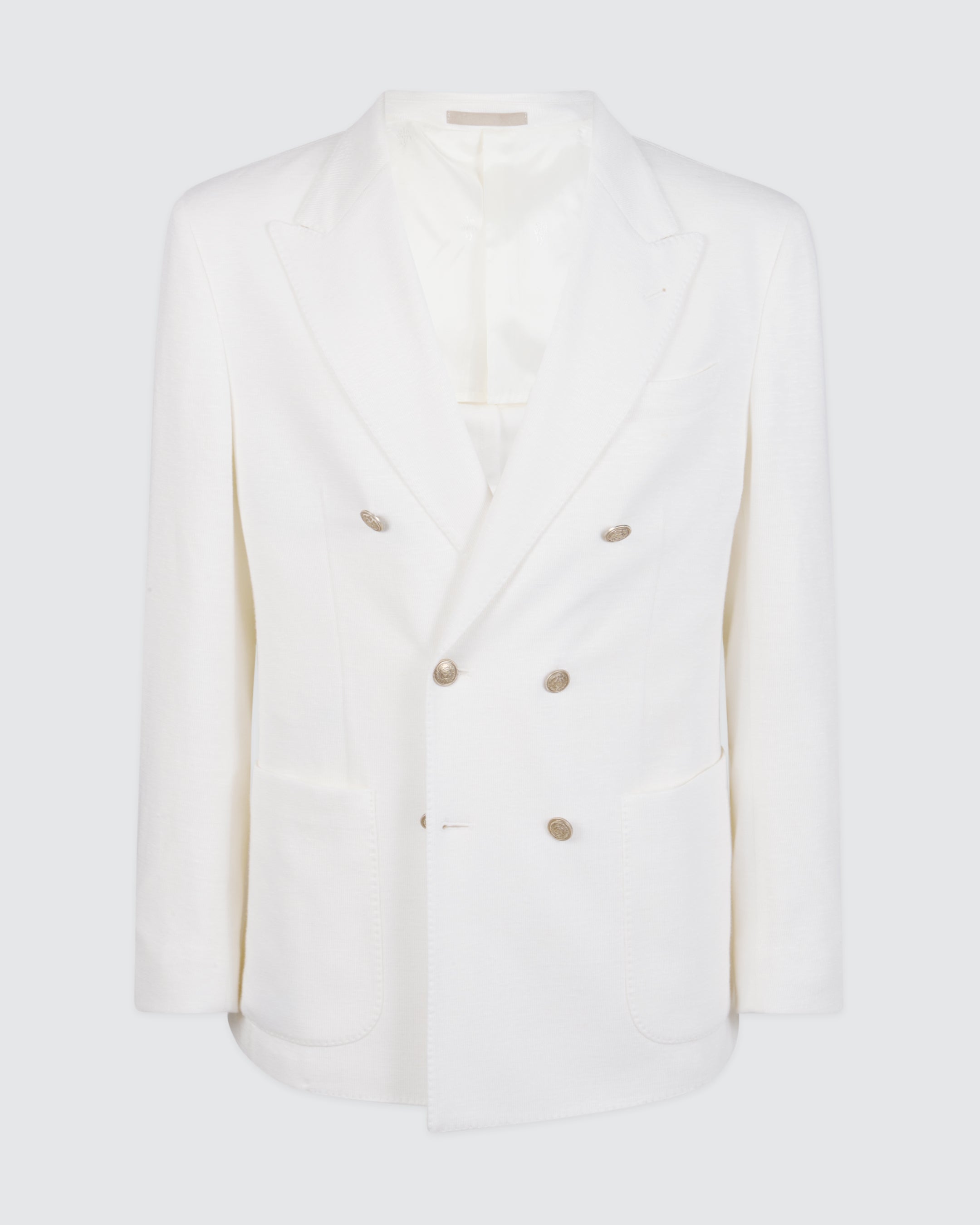 Men's Double-Breasted Linen, Cotton and Tencel Jacket - 4