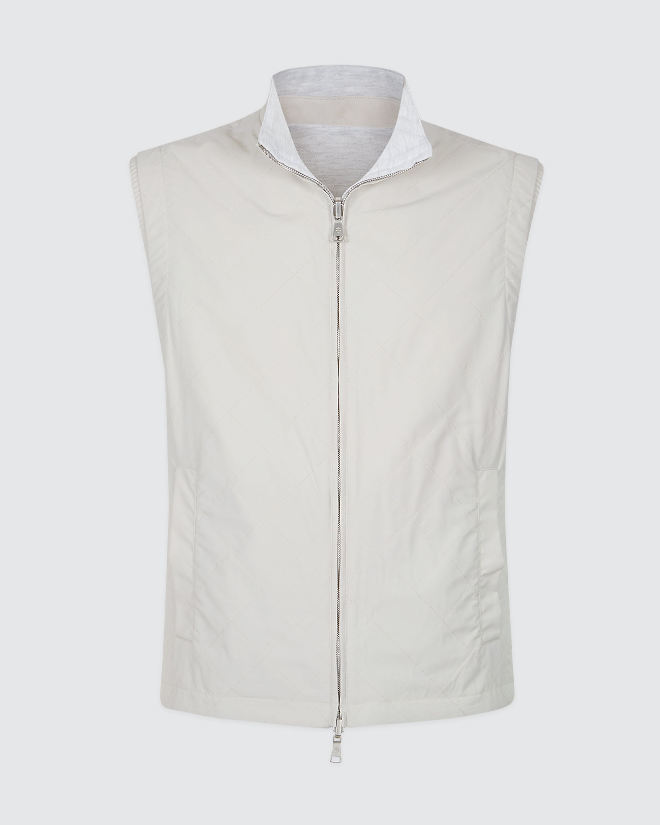 Reversible Cotton Linen and Wool Nylon Vest - 5