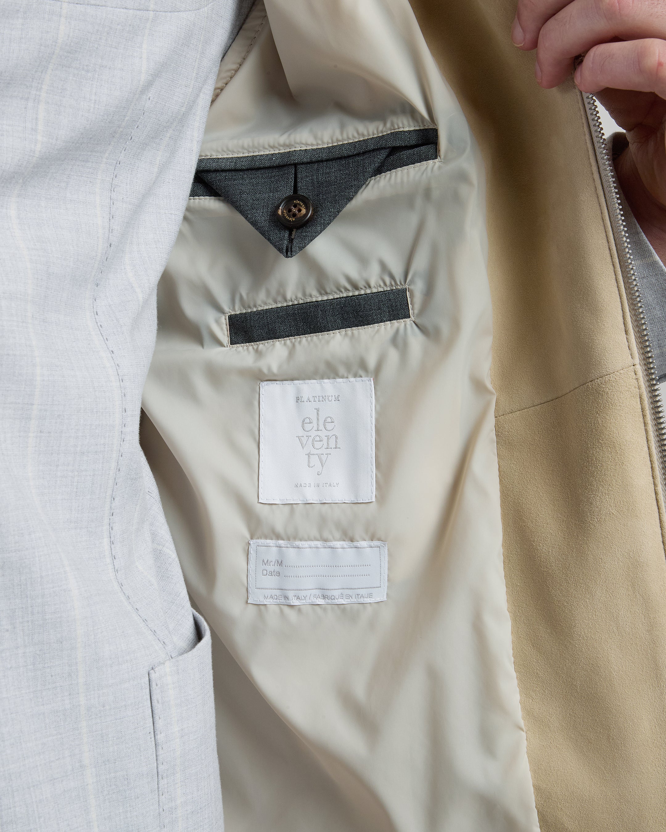 Men's Premium Suede Full-Zip Vest with Standing Collar