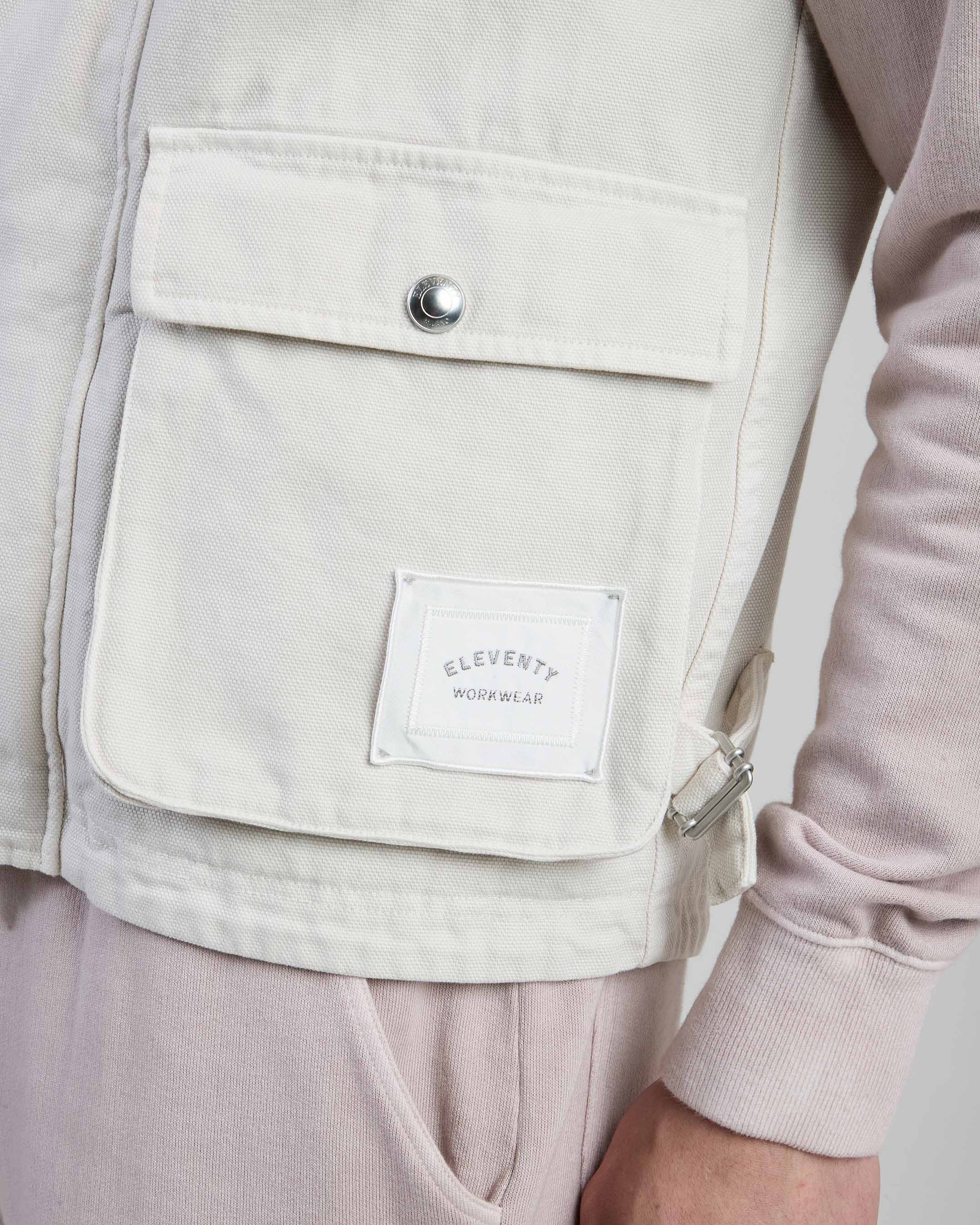Men's Garment-Dyed Cotton Work Vest with Pockets