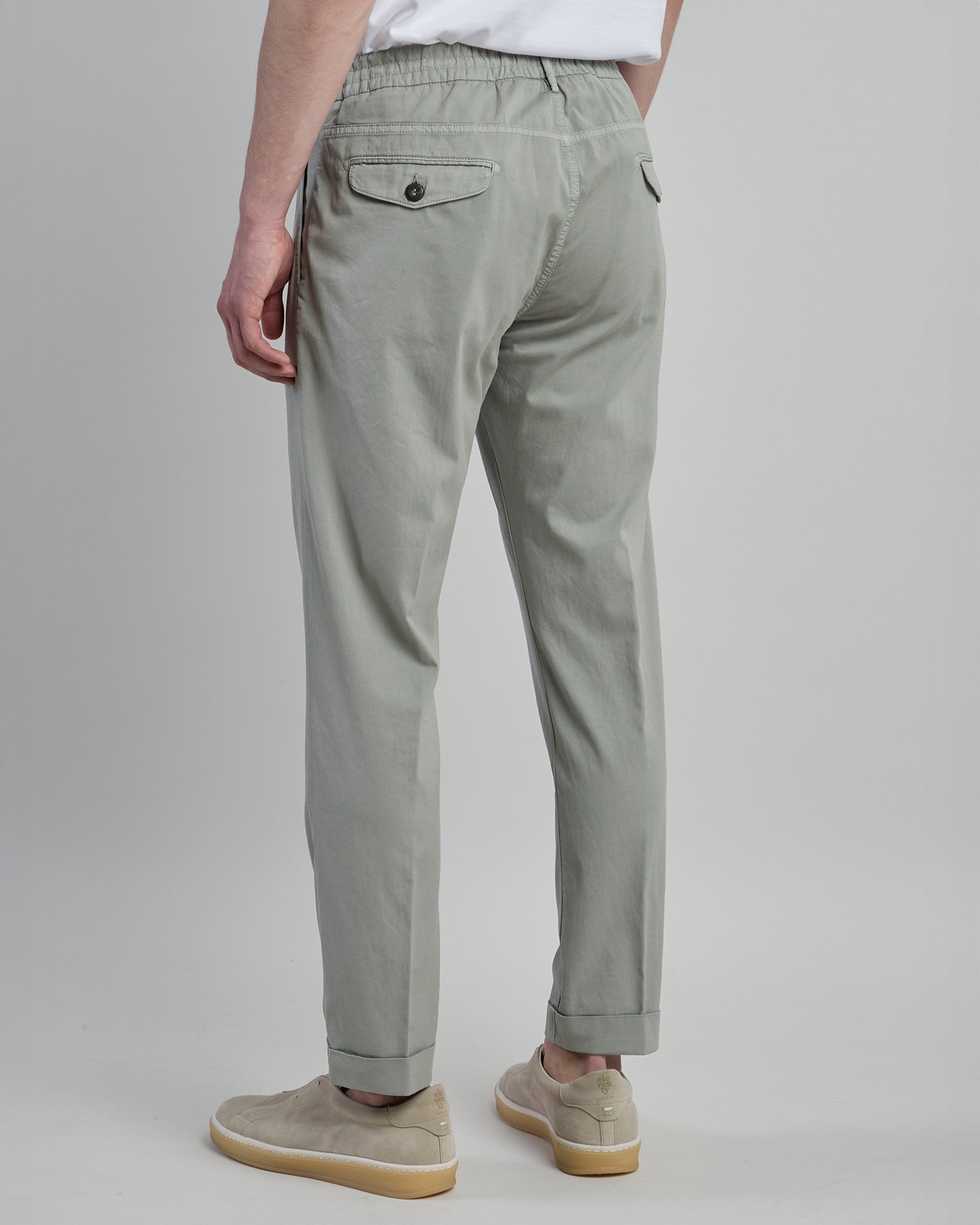 Men's Cotton and Silk Jogger Trousers - 2