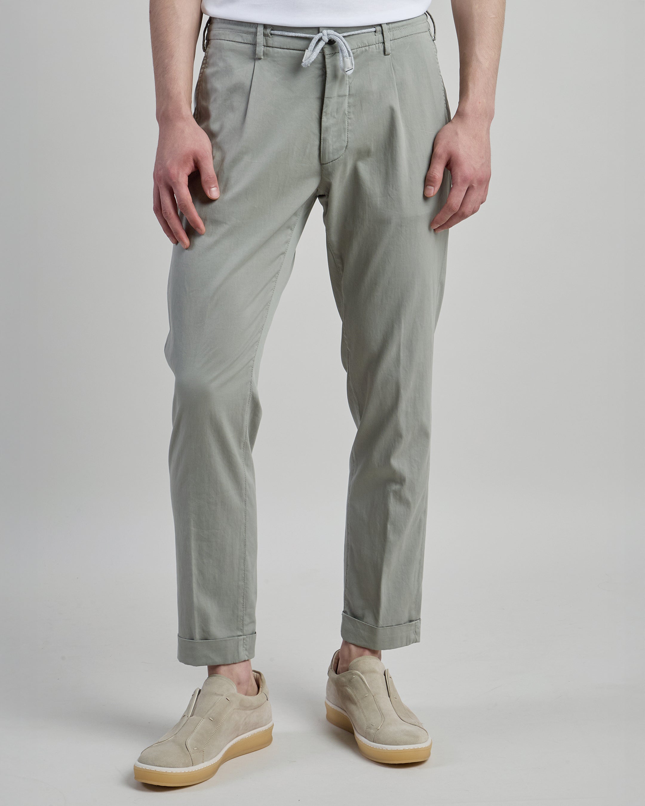 Men's Cotton and Silk Jogger Trousers - 1