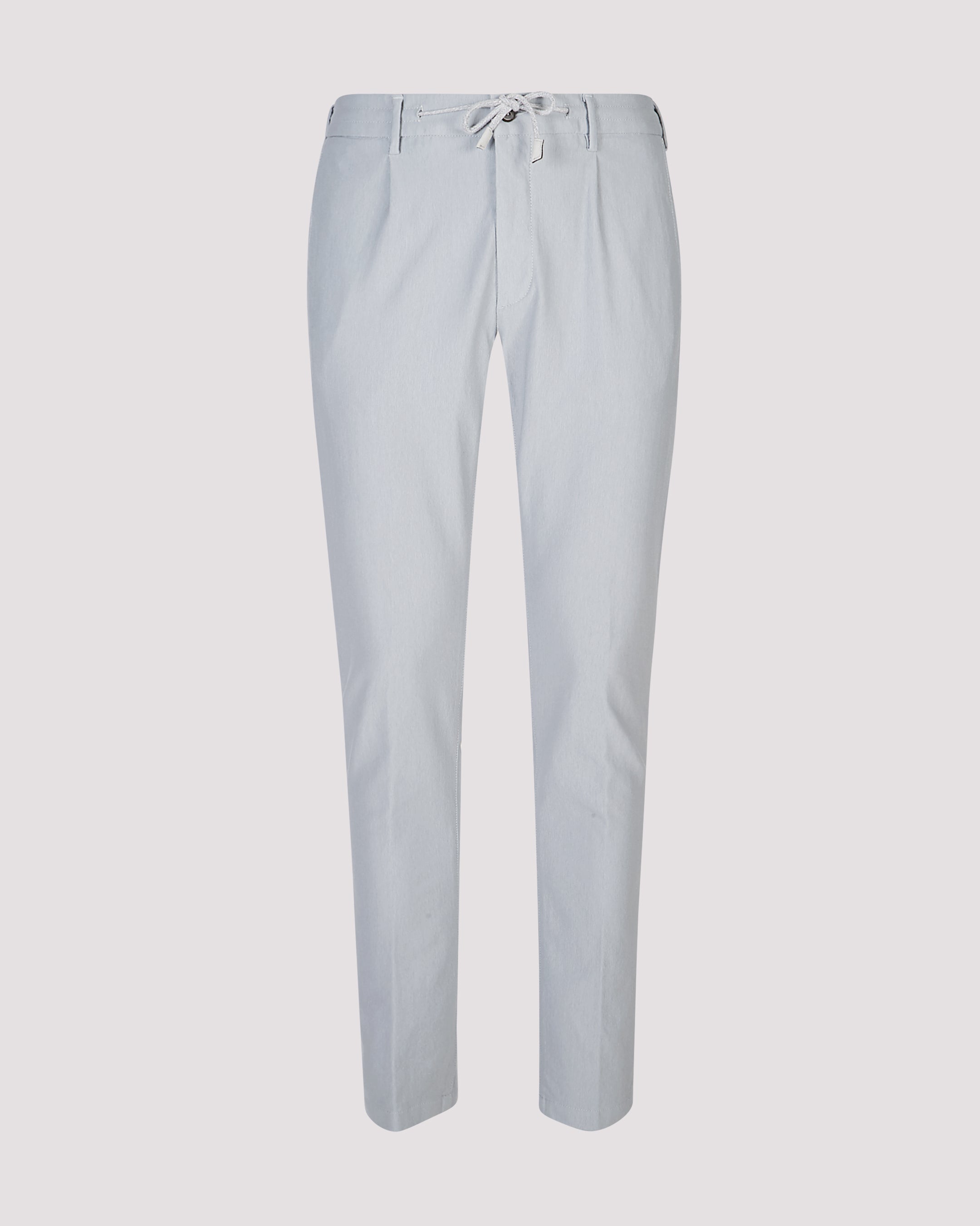 Men's Slim Fit Garment-Dyed Stretch Cotton Trousers - 6