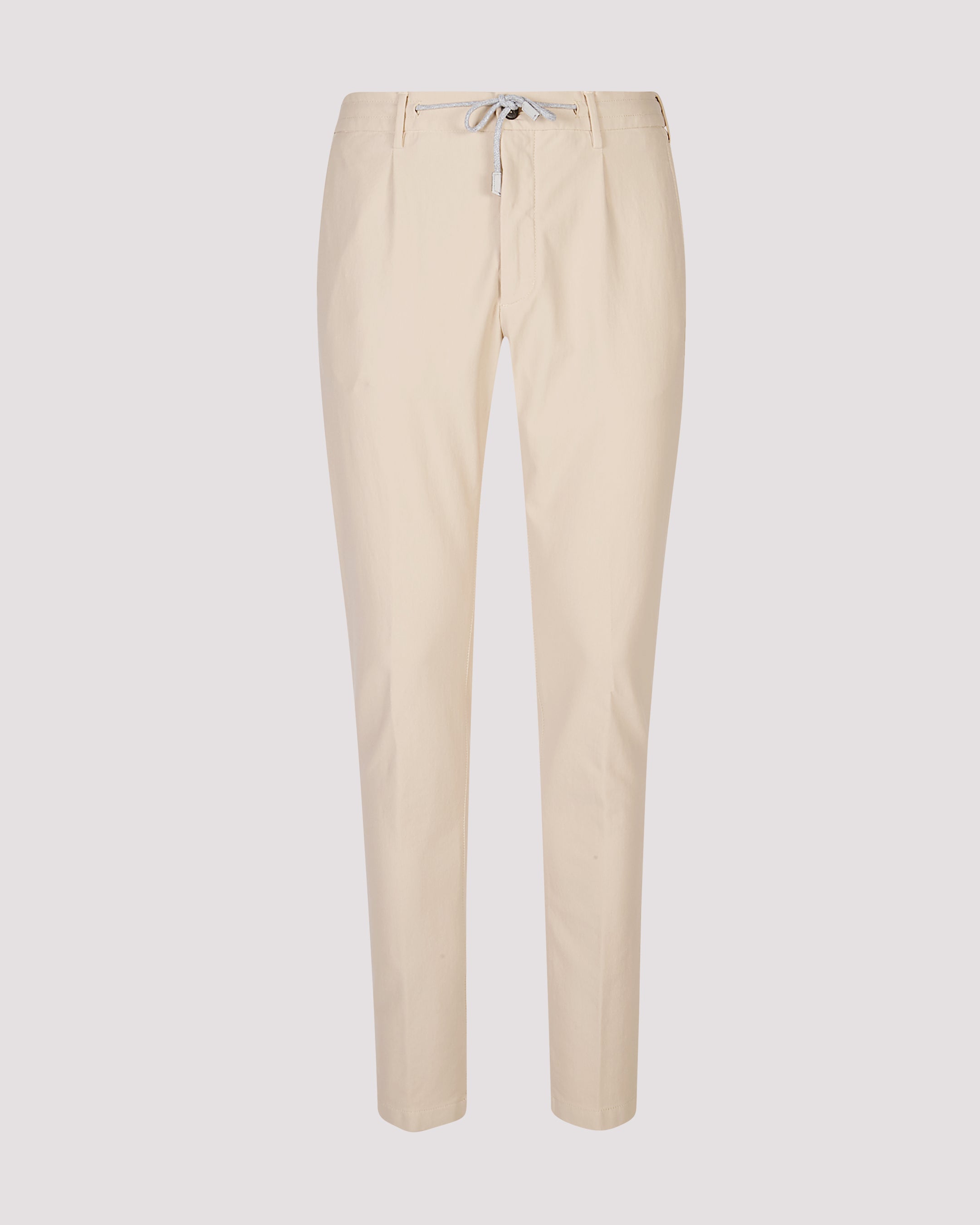 Men's Slim Fit Garment-Dyed Stretch Cotton Trousers