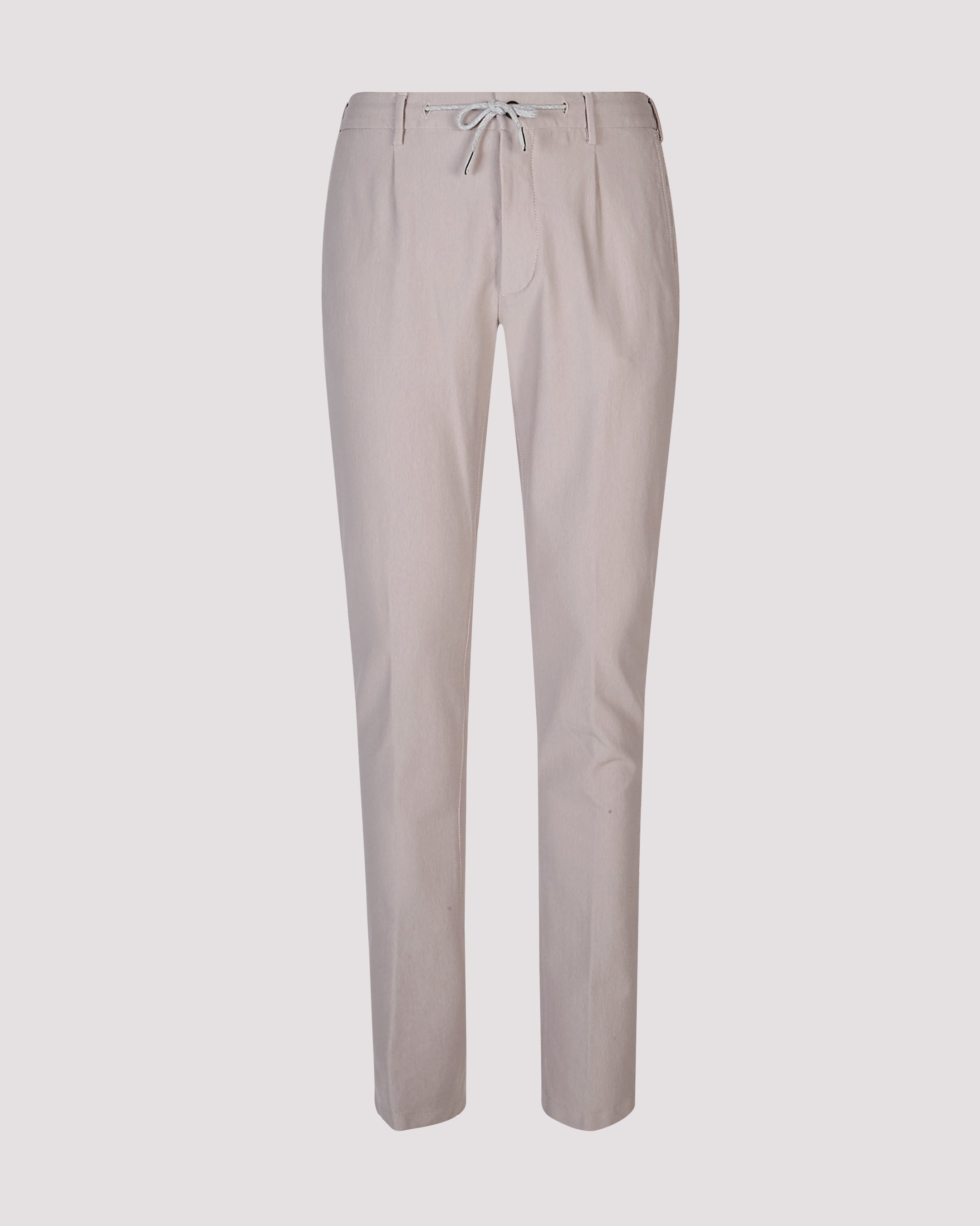 Men's Slim Fit Garment-Dyed Stretch Cotton Trousers - 8