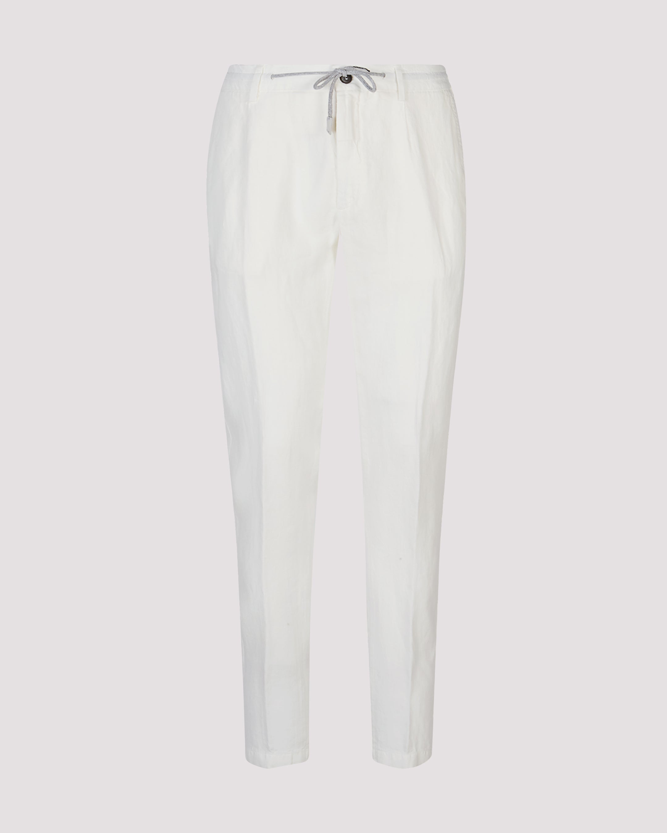 Men's Slim Fit Garment-Dyed Linen Jogger Trousers - 13