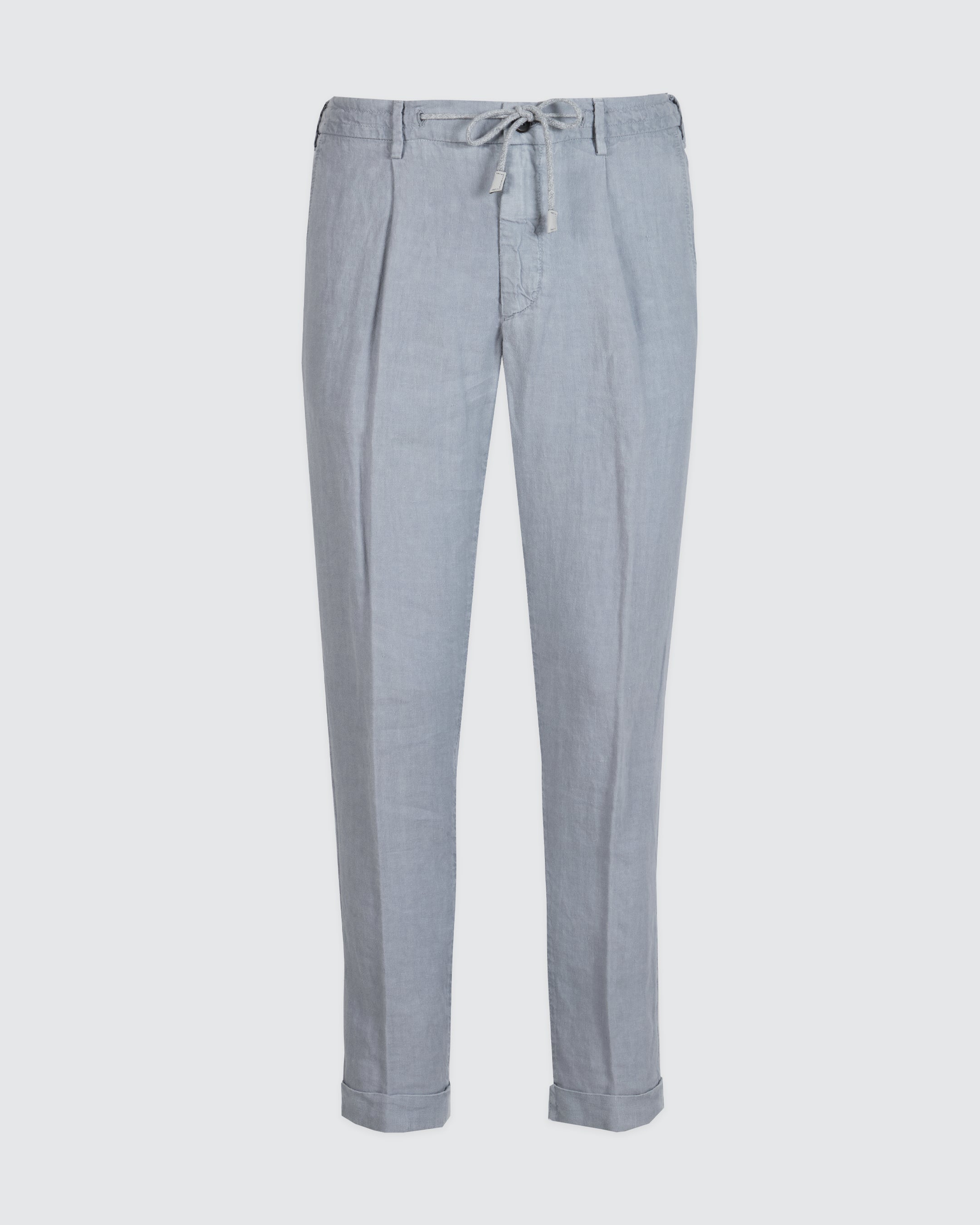 Men's Slim Fit Garment-Dyed Linen Jogger Trousers - 10