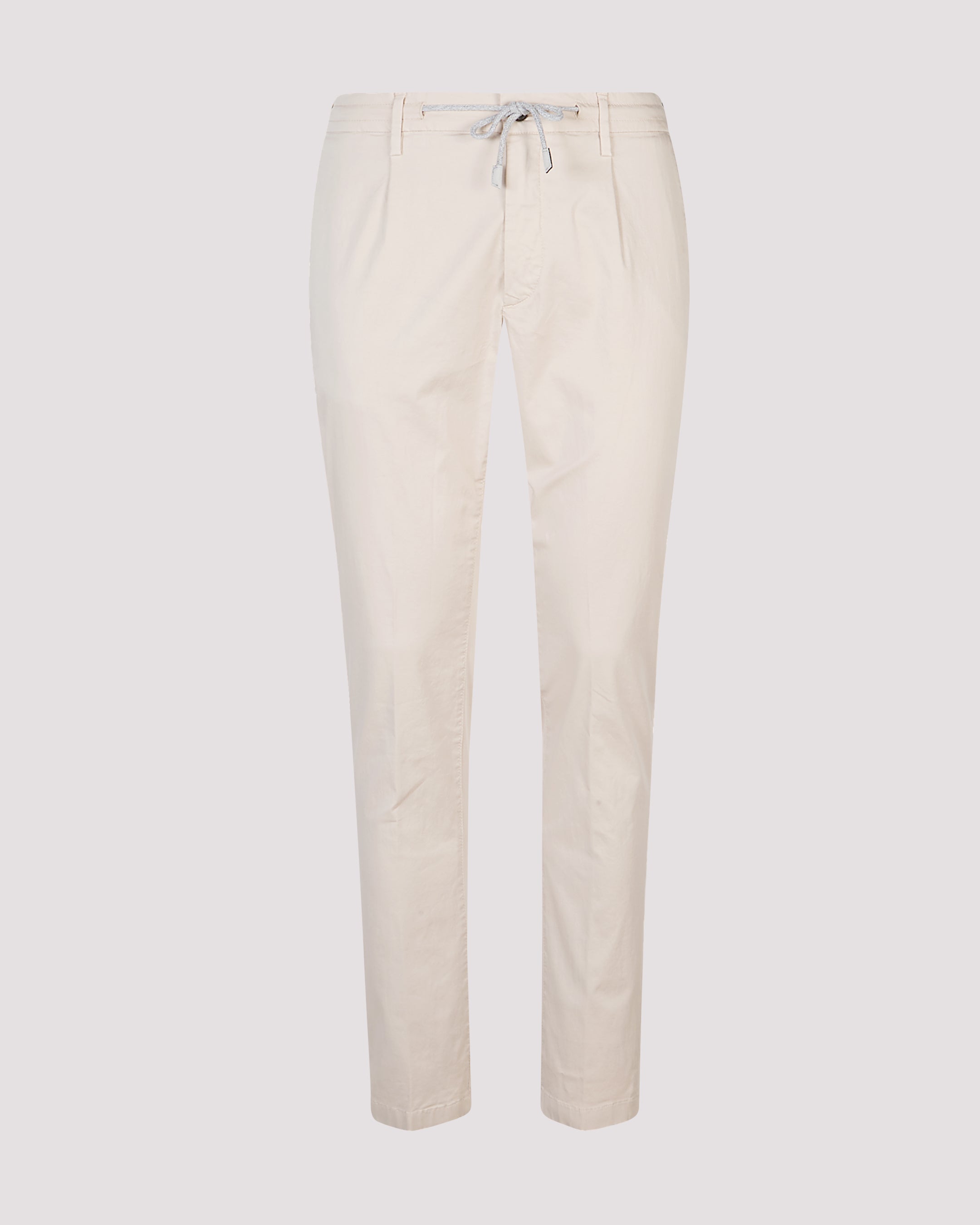 Men's Slim Fit Garment-Dyed Cotton Five-Pocket Trousers - 4