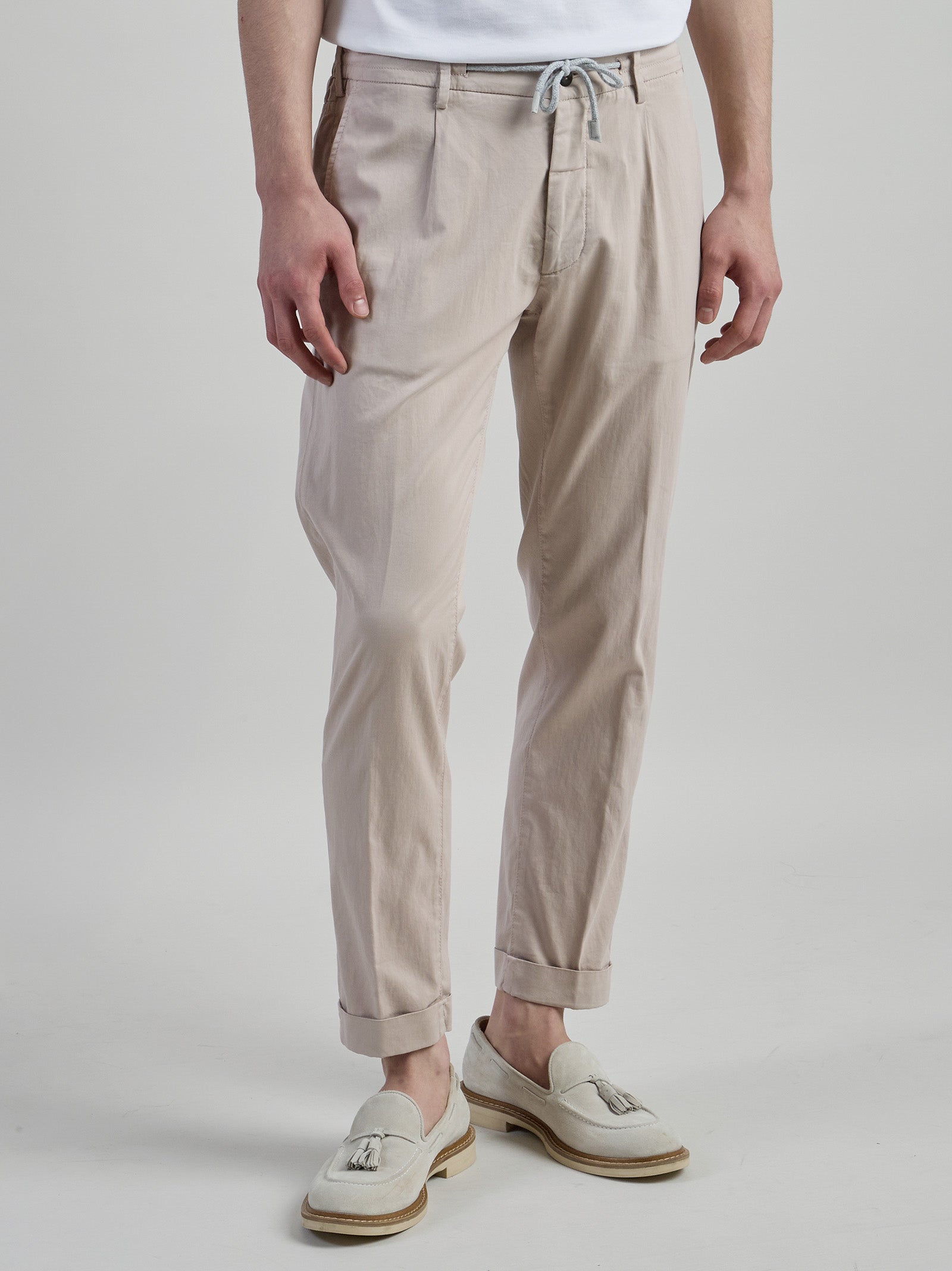Men's Cotton and Silk Jogger Trousers - 5
