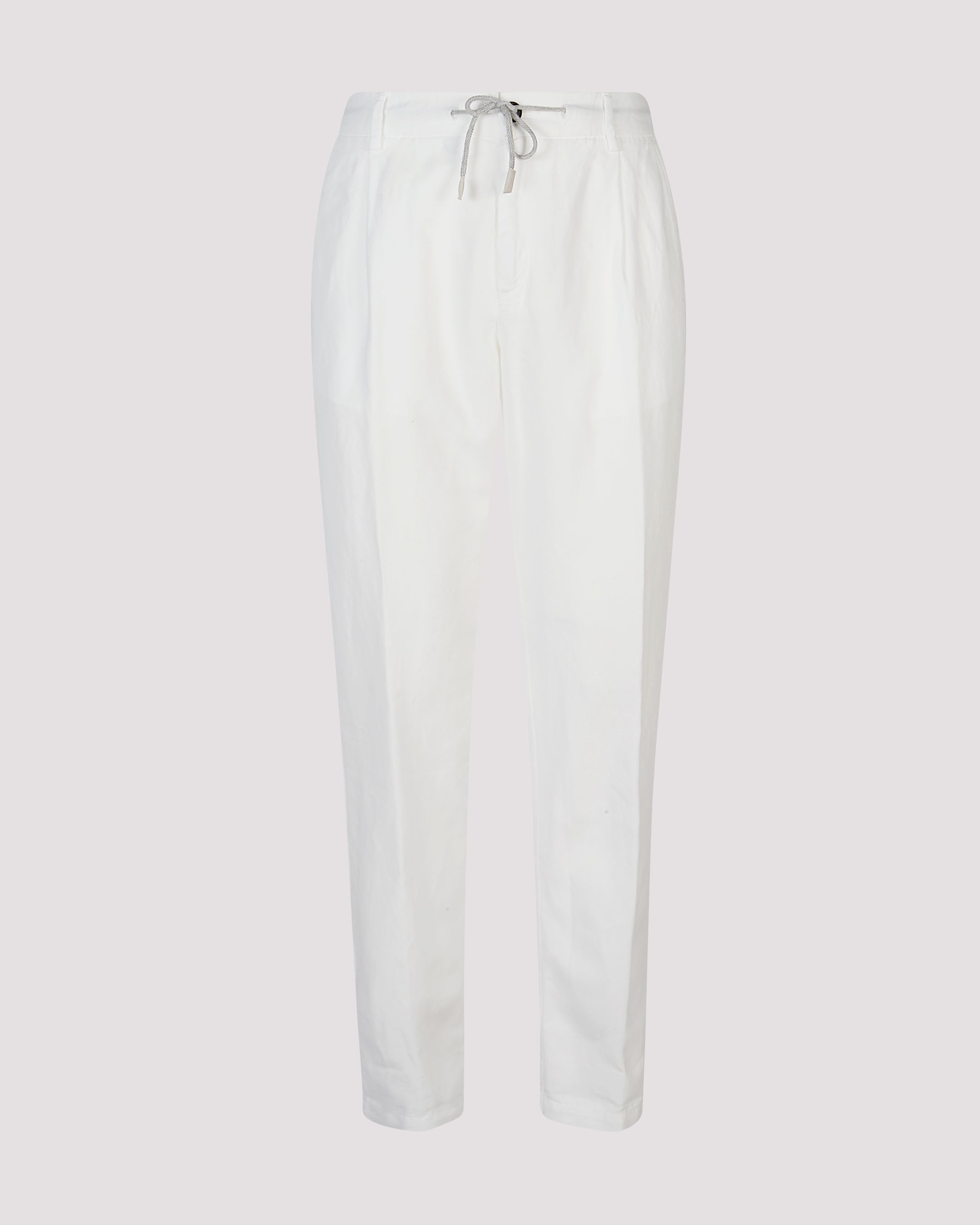 Men's Garment-Dyed Cotton Linen Pleated Joggers - 4
