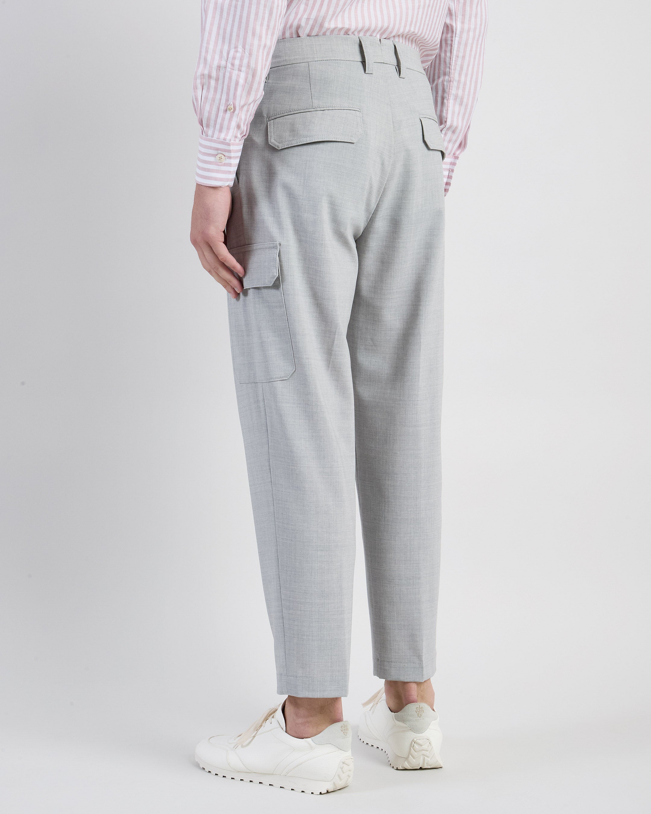 Men's Relaxed Fit Virgin Wool Cargo Trousers alternative