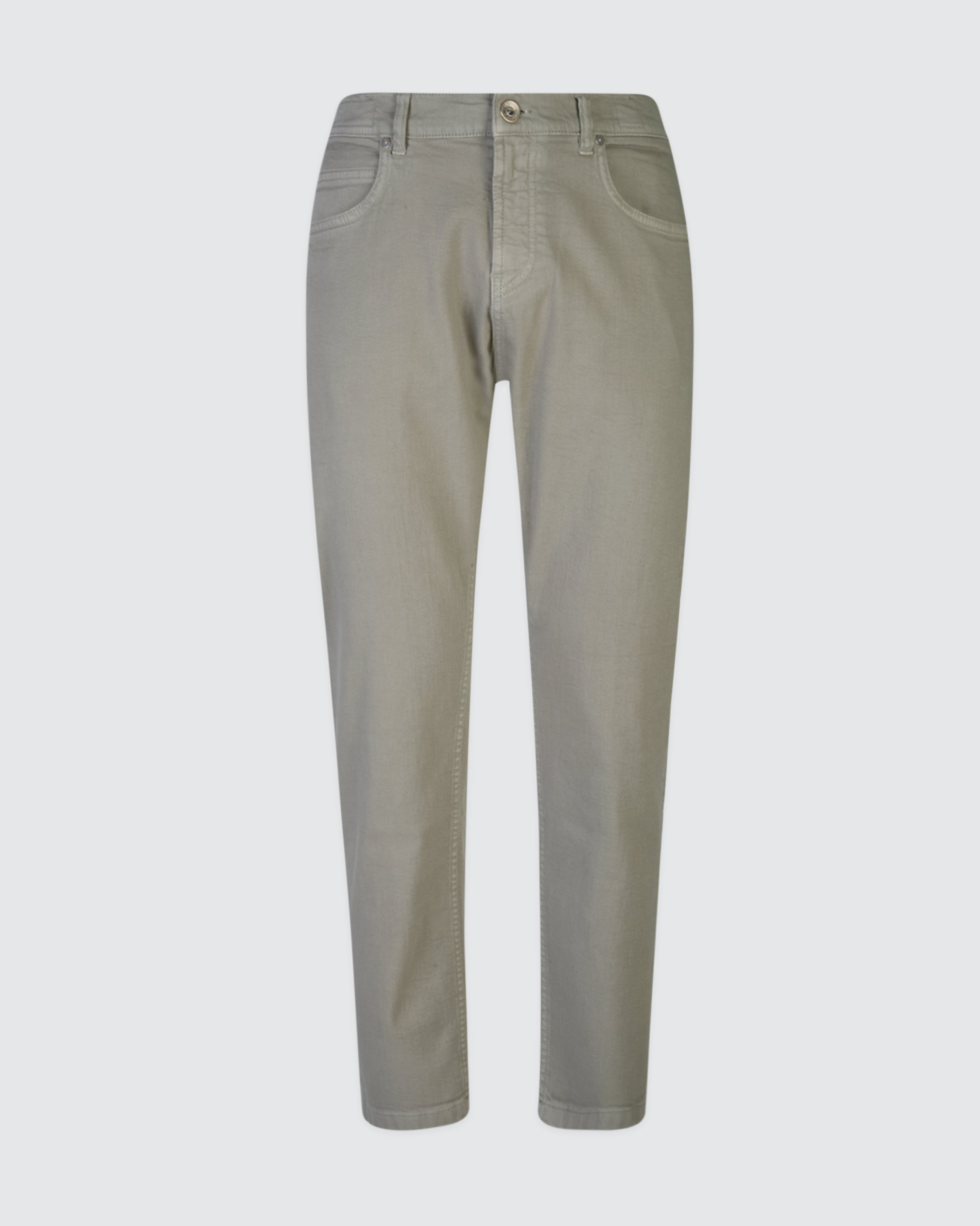 Men's Regular Fit Stretch Cotton Denim 5-Pocket Trousers | Eleventy