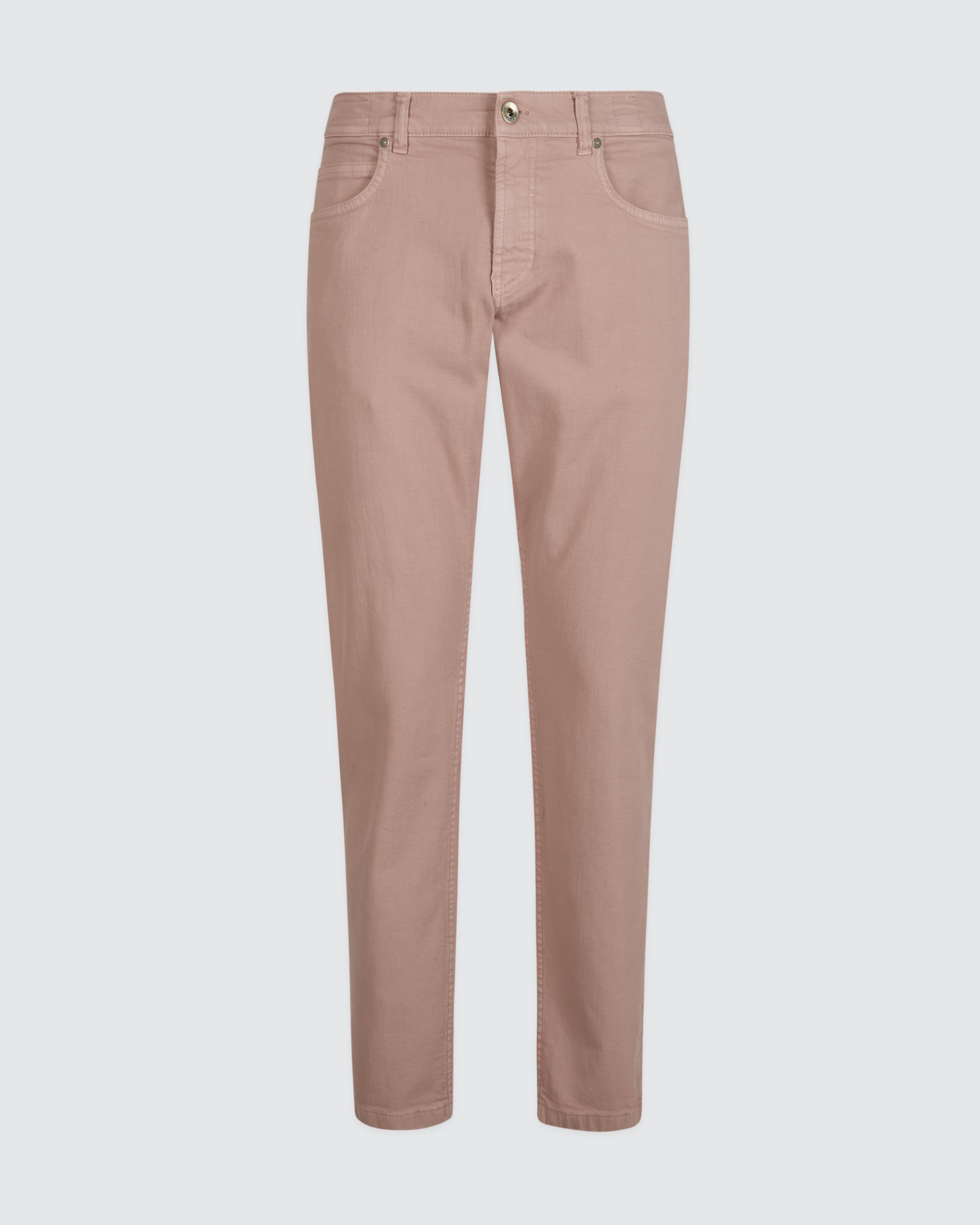 Men's Regular Fit Stretch Cotton Denim 5-Pocket Trousers | Eleventy