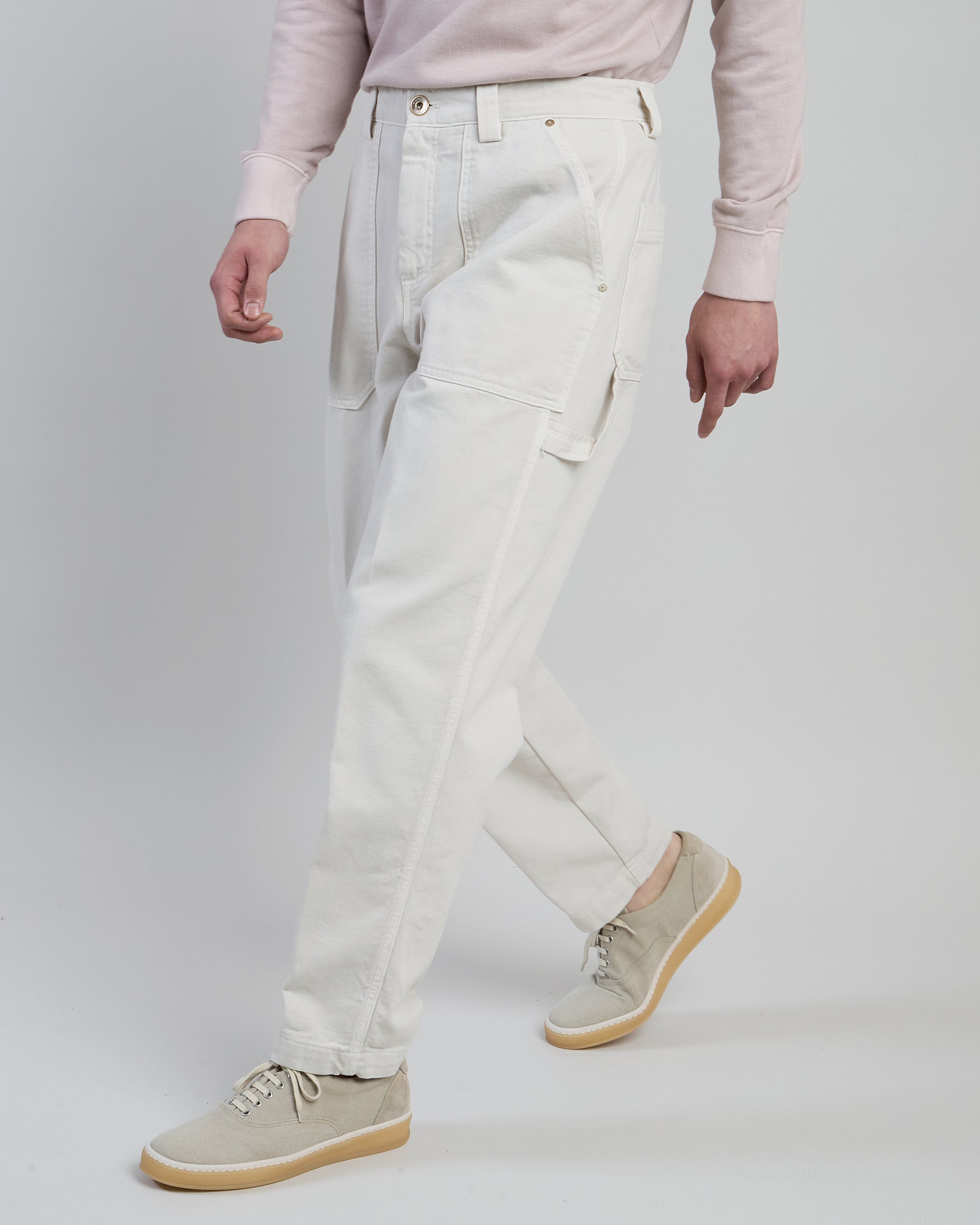 Men's Relaxed Fit Garment-Dyed Cotton Work Trousers
