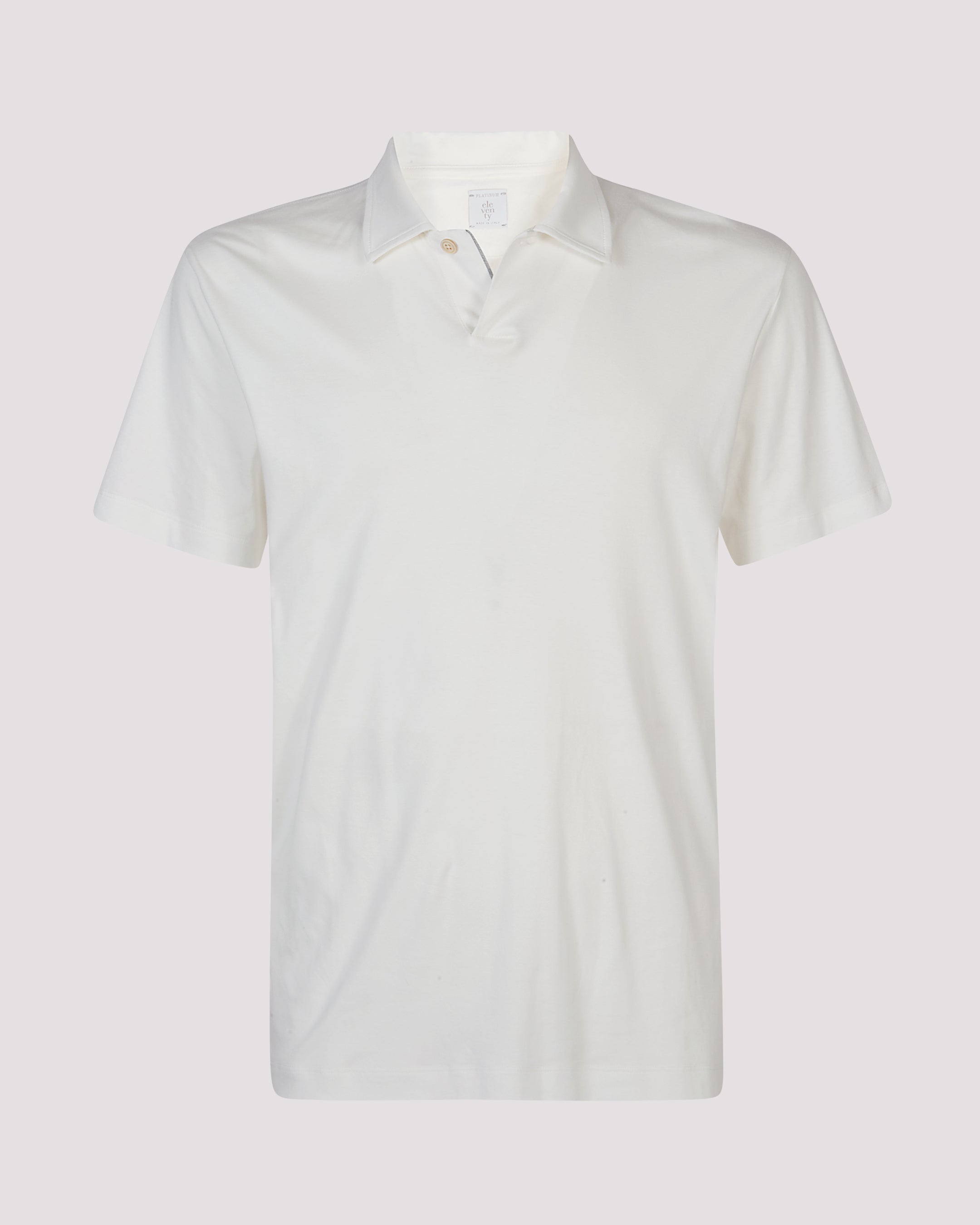 Men's Short-Sleeved Modal and Cotton Polo Shirt - 4