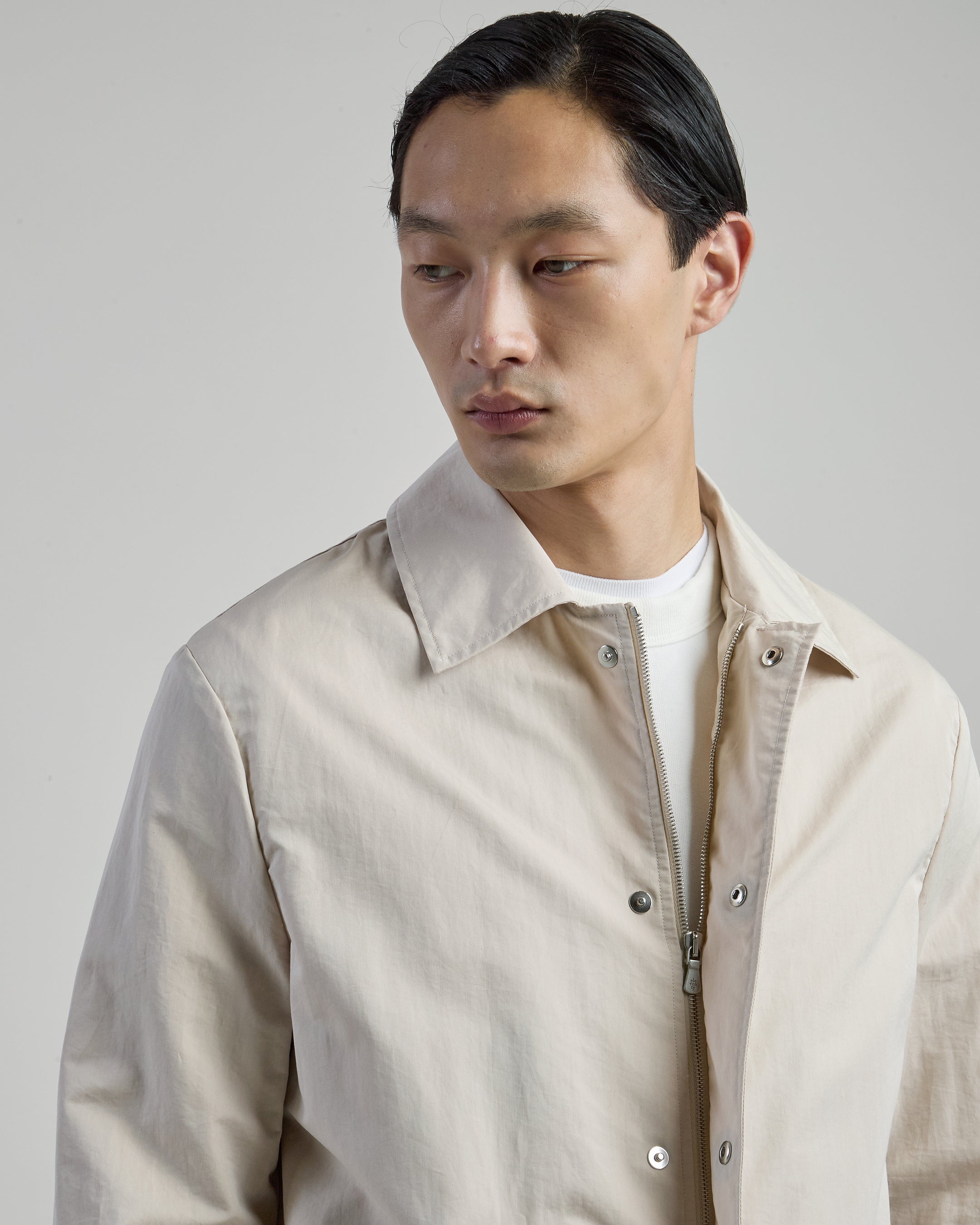 Versatile Men's Relaxed Fit Cotton and Silk Parka Jacket