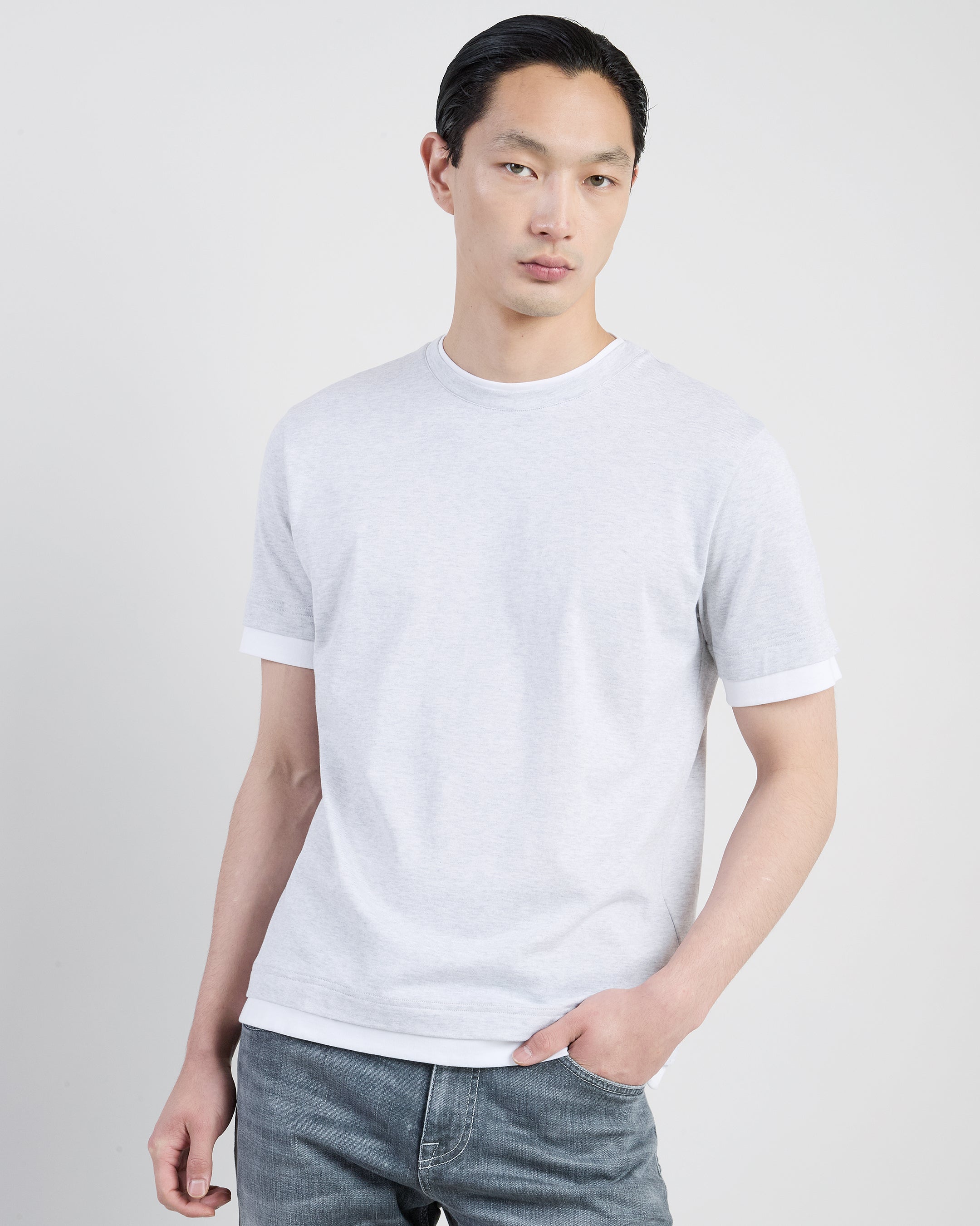 Men's Giza Cotton Jersey Crew Neck T-Shirt