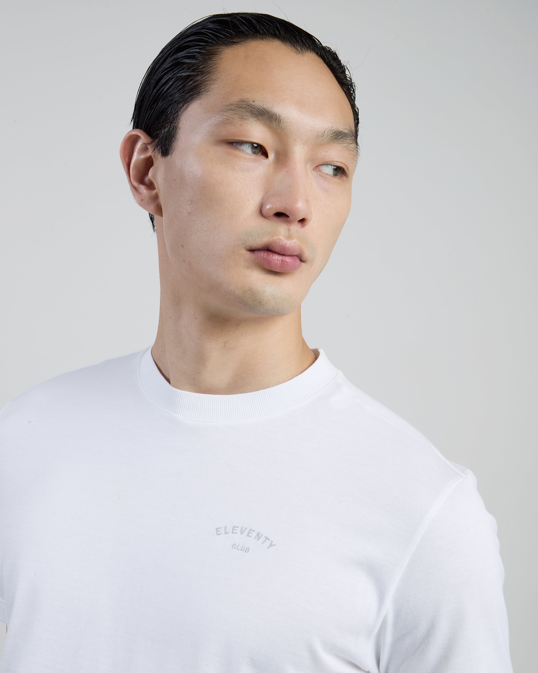 Men's Crew Neck T-shirt in Premium Giza Cotton Jersey
