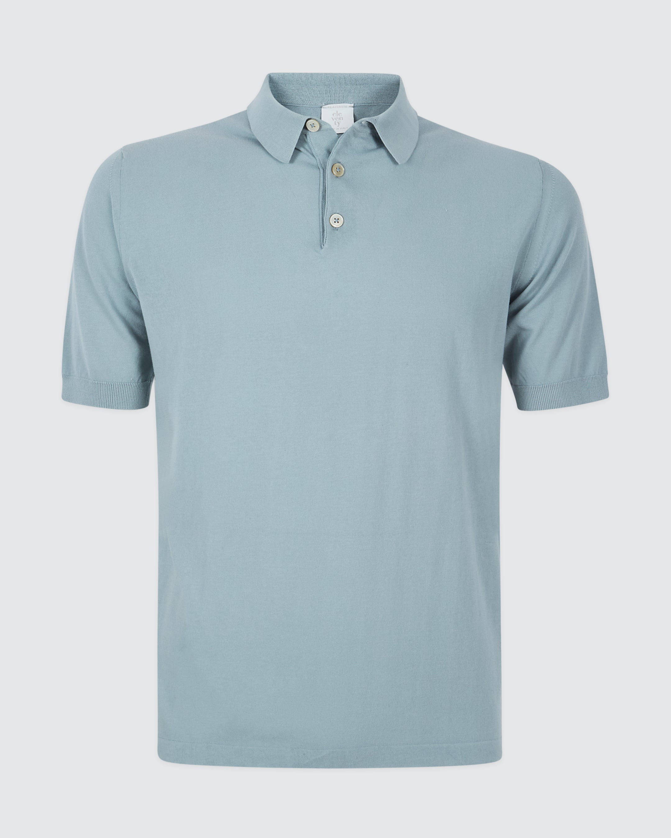 Men's Crepe Cotton Knitted Polo Shirt - 8