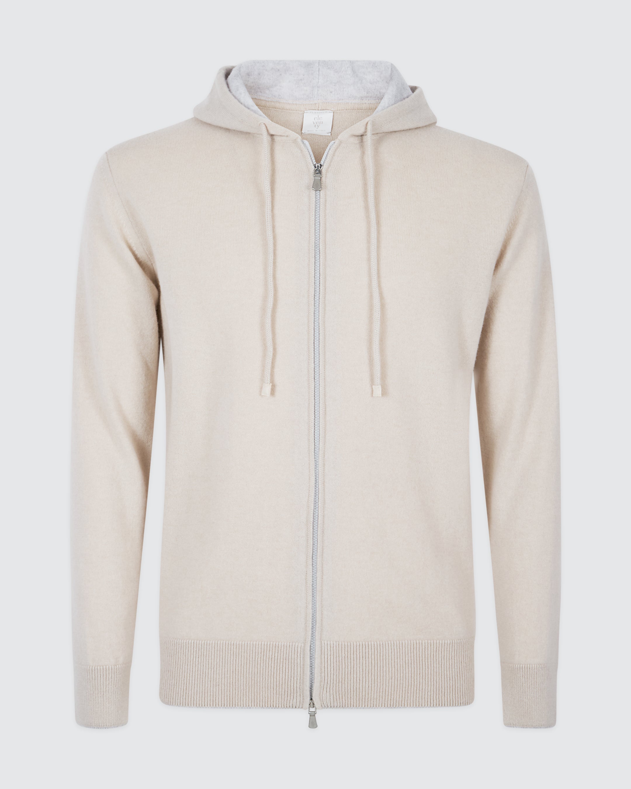 Men's Full Zip Cashmere Hoodie - 12 Gauge Knitwear