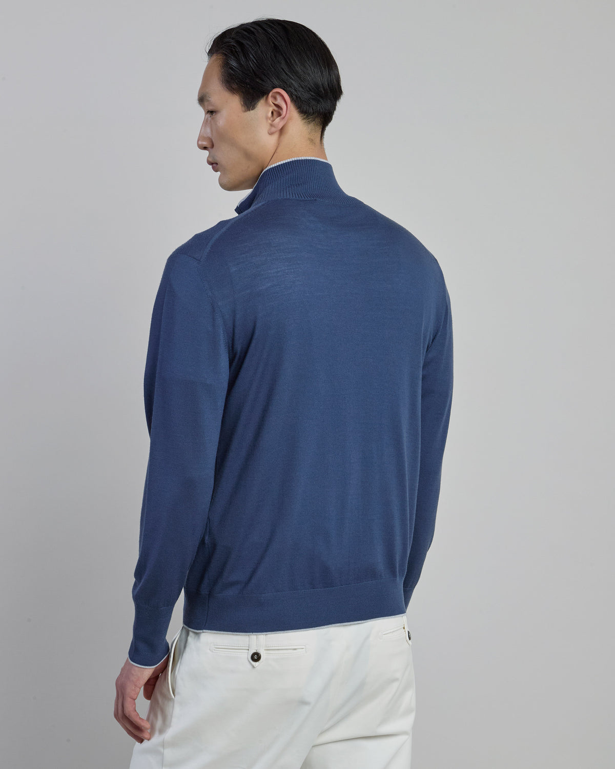Maglia Full Zip in Lana Merino 14 Micron Finezza 18 - 2