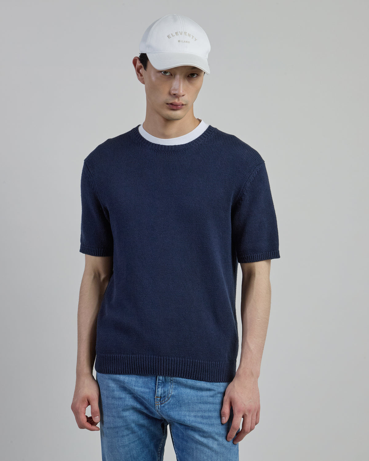 Maglia Girocollo in cotone e seta alternative