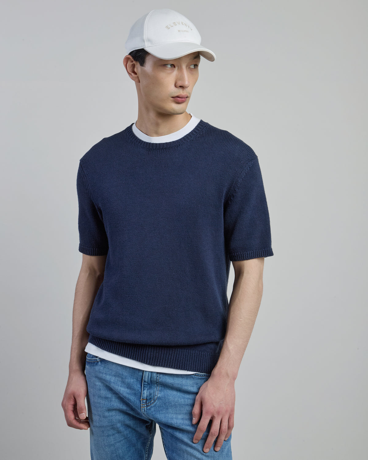 Maglia Girocollo in cotone e seta - 1