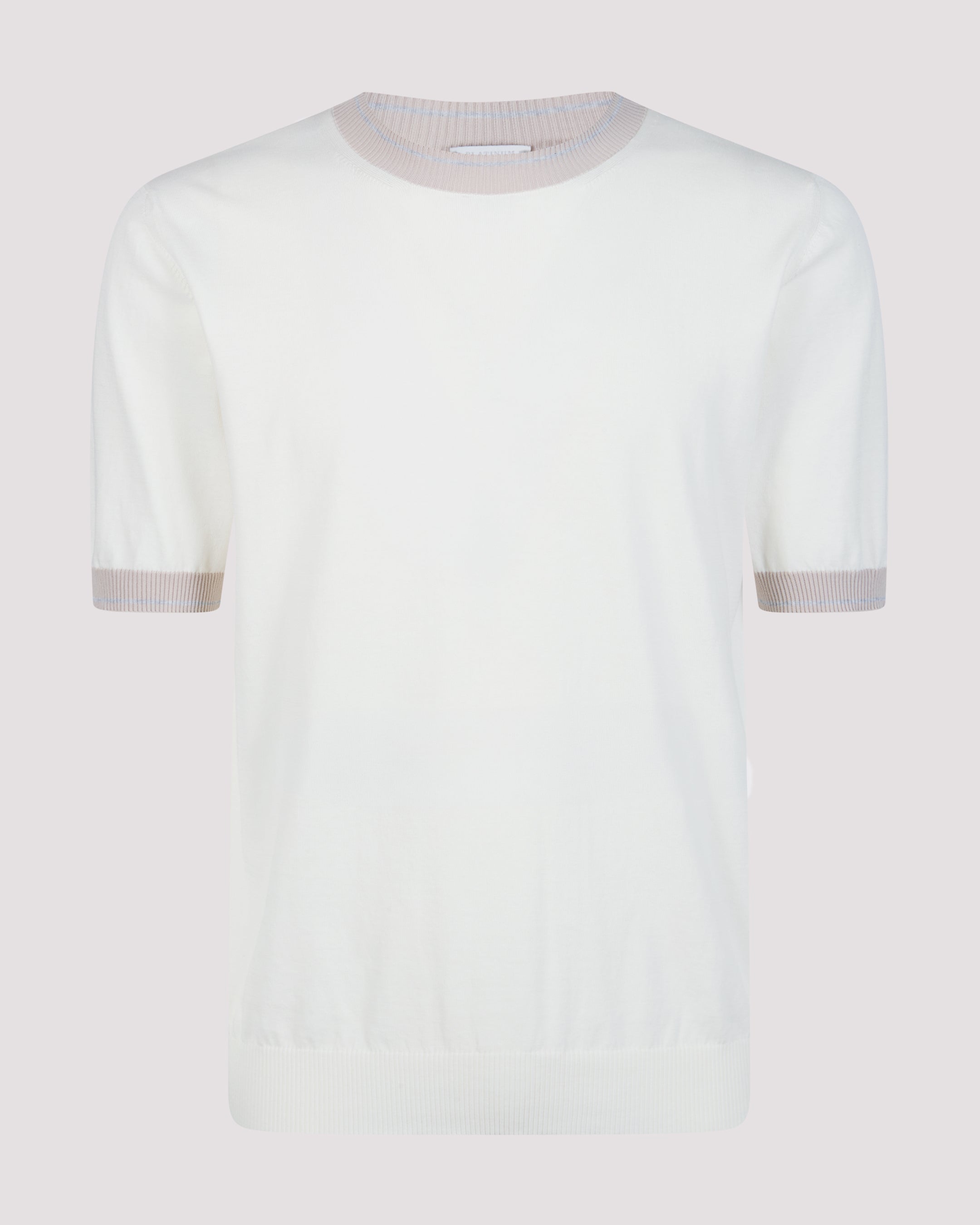 Men's Short Sleeve Cotton Crew Neck Sweater - 4