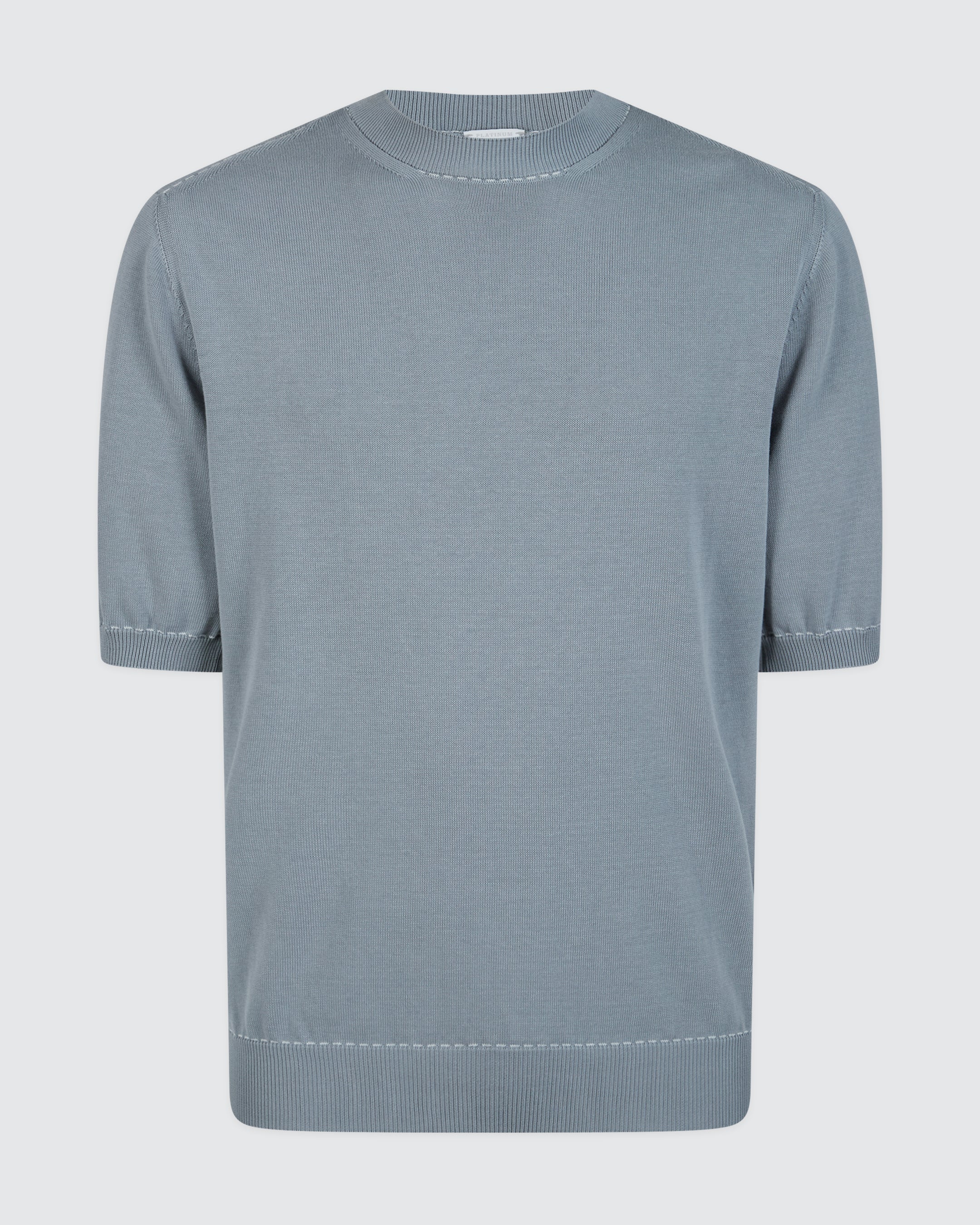Men's Crew Neck Sweater in Fine Cool Cotton Gauge 12 - 8