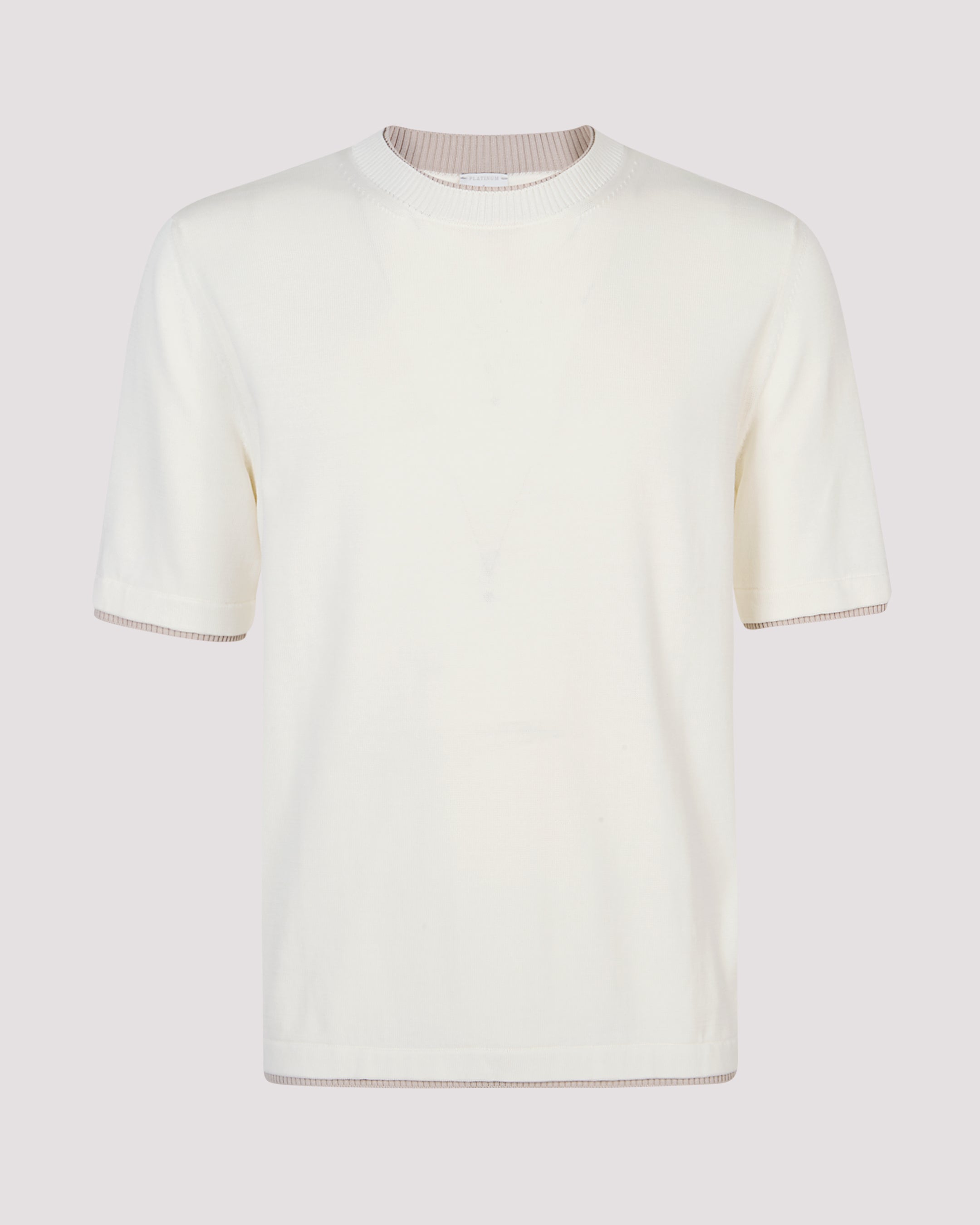 Men's Short Sleeve Crew Neck Cotton Sweater Gauge 16