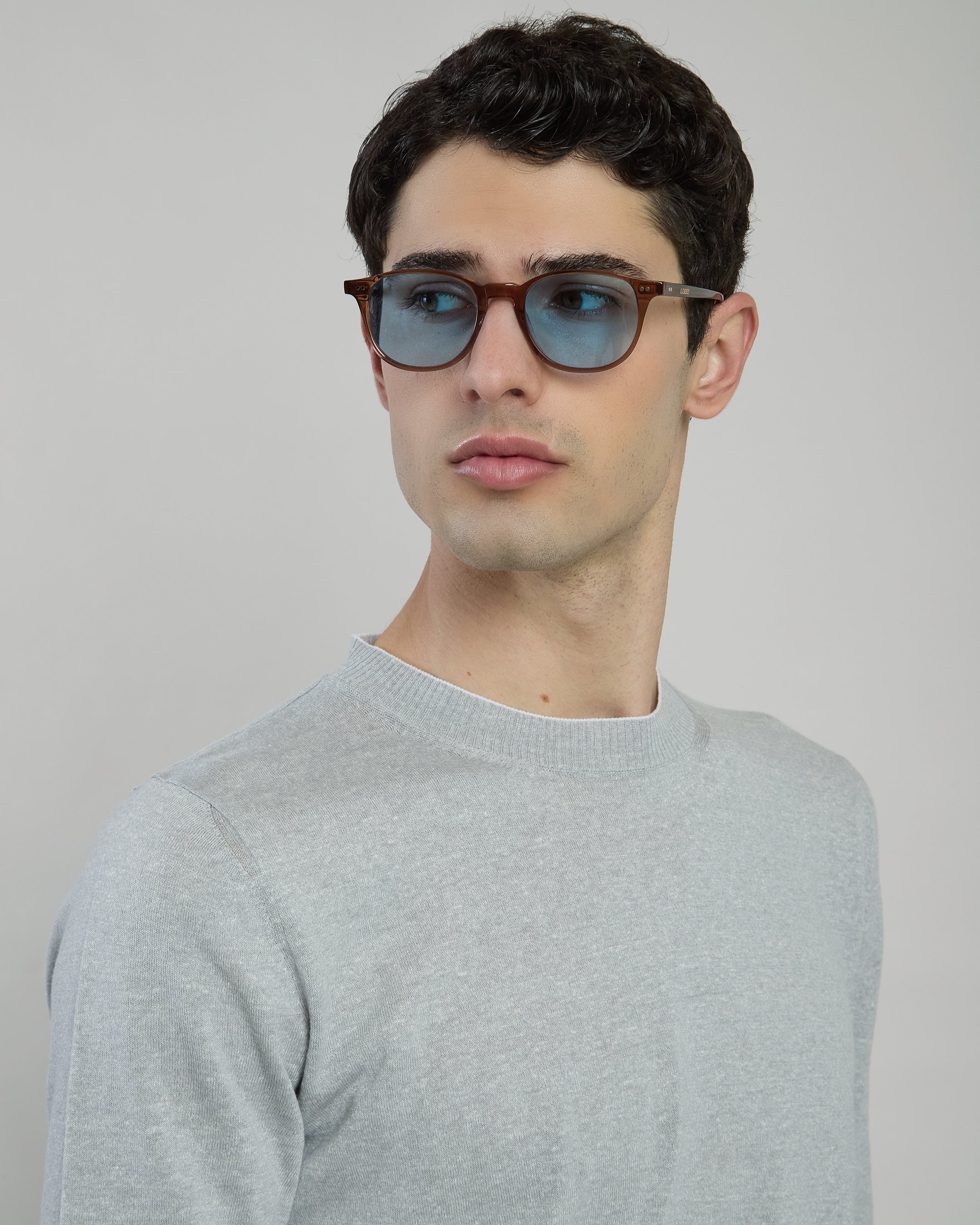 Maglia Girocollo Uomo in Lino e Cotone Finezza 16 - 3