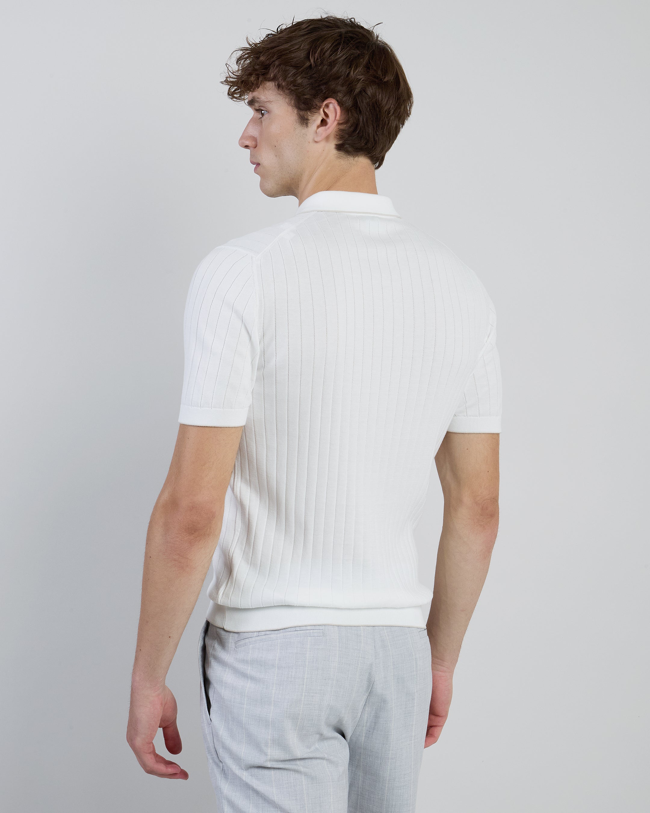 Men's Sea Island Cotton Half-Zip Sweater 18-Gauge alternative