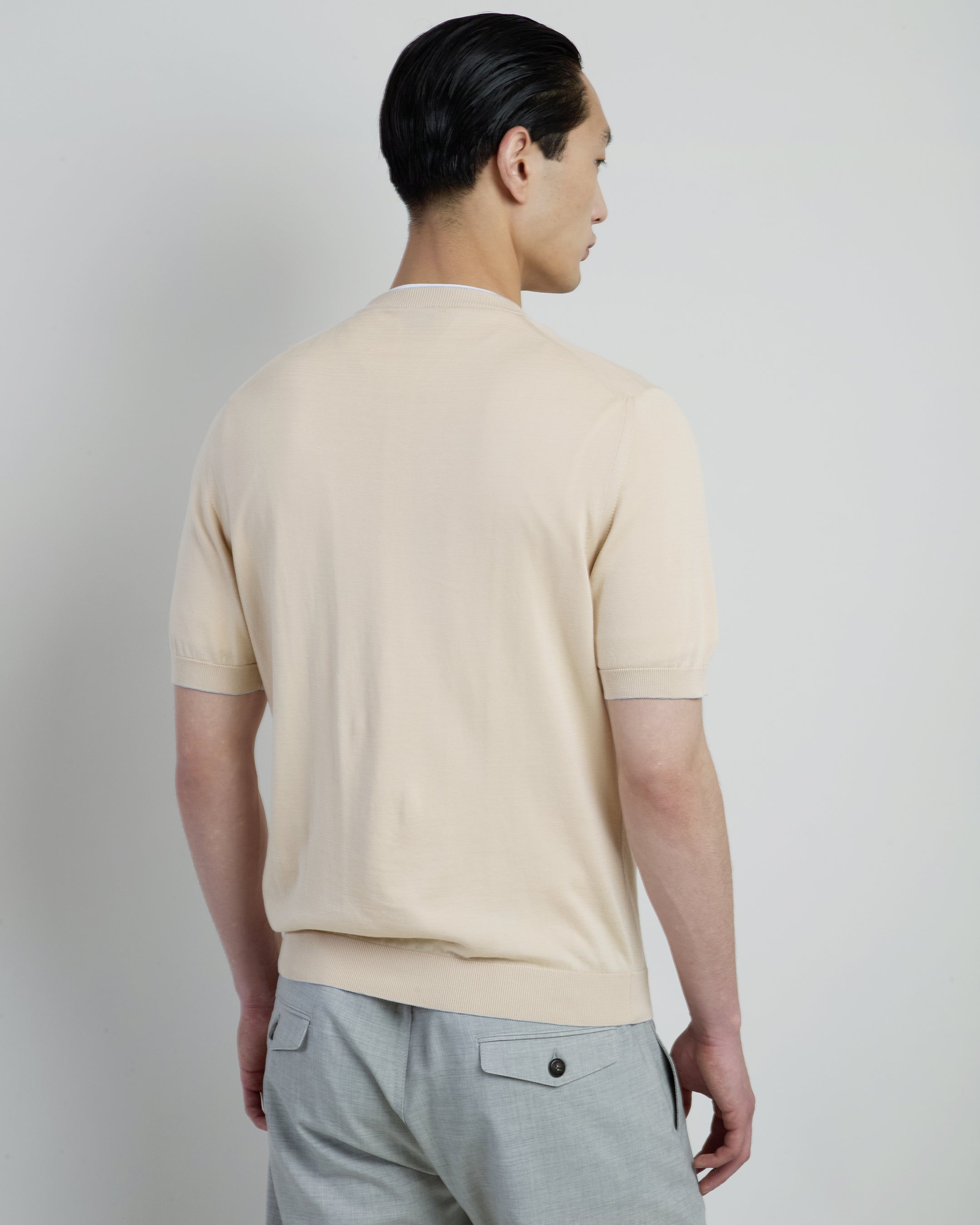 Men's Sea Island Cotton Short Sleeve Crew Neck alternative