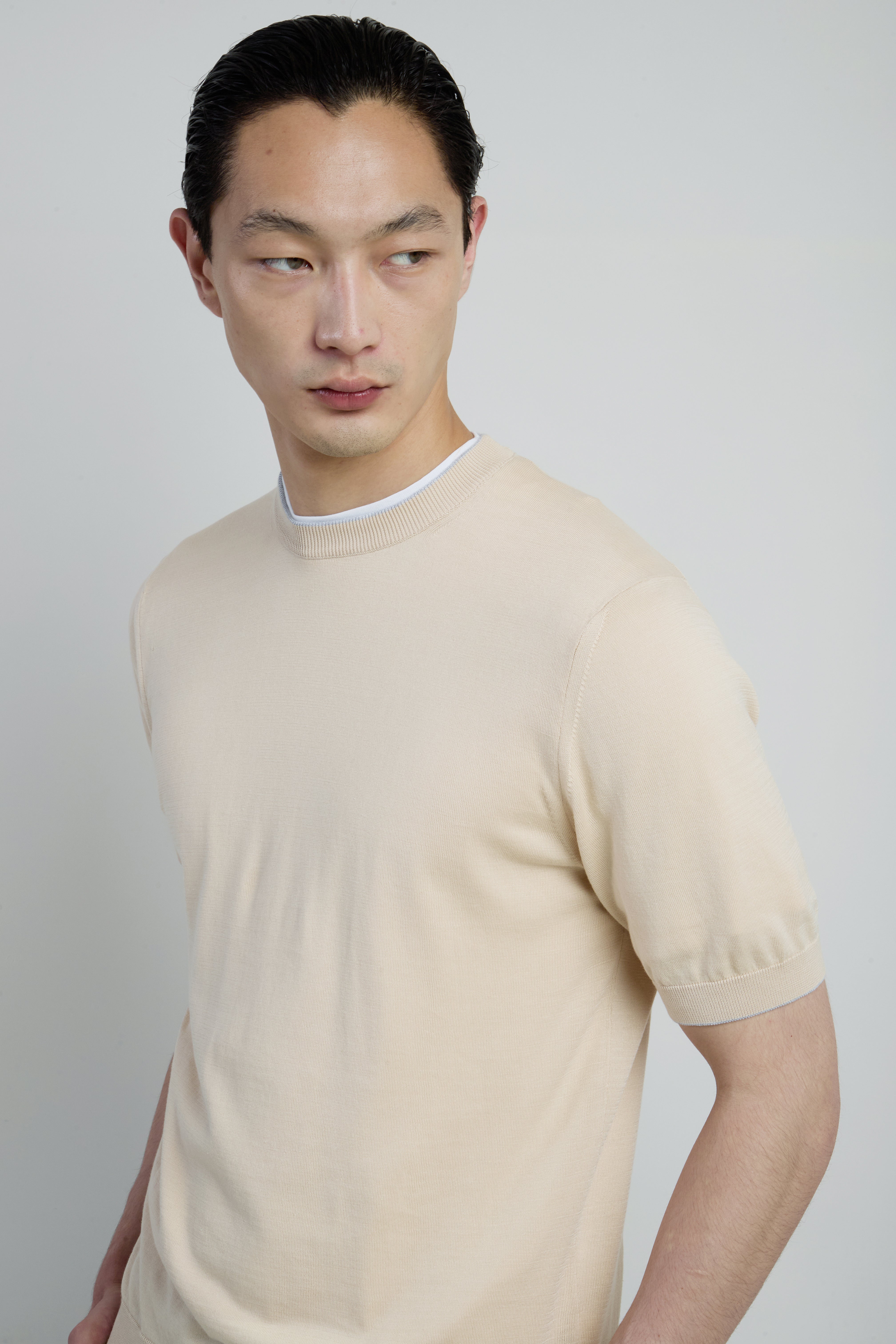 Men's Sea Island Cotton Short Sleeve Crew Neck - 3