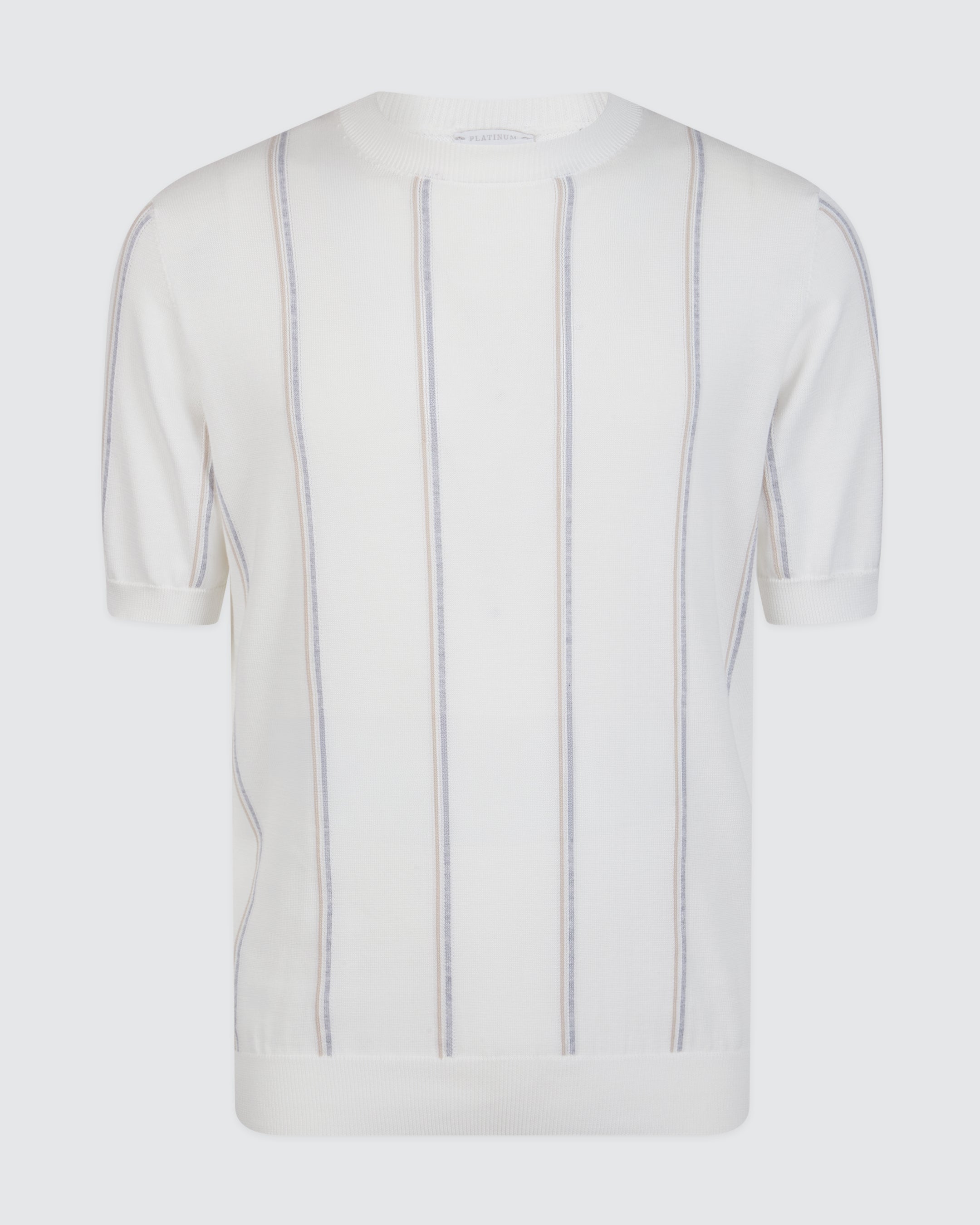 Men's Sea Island Cotton Short Sleeve Crew Neck Sweater - 4