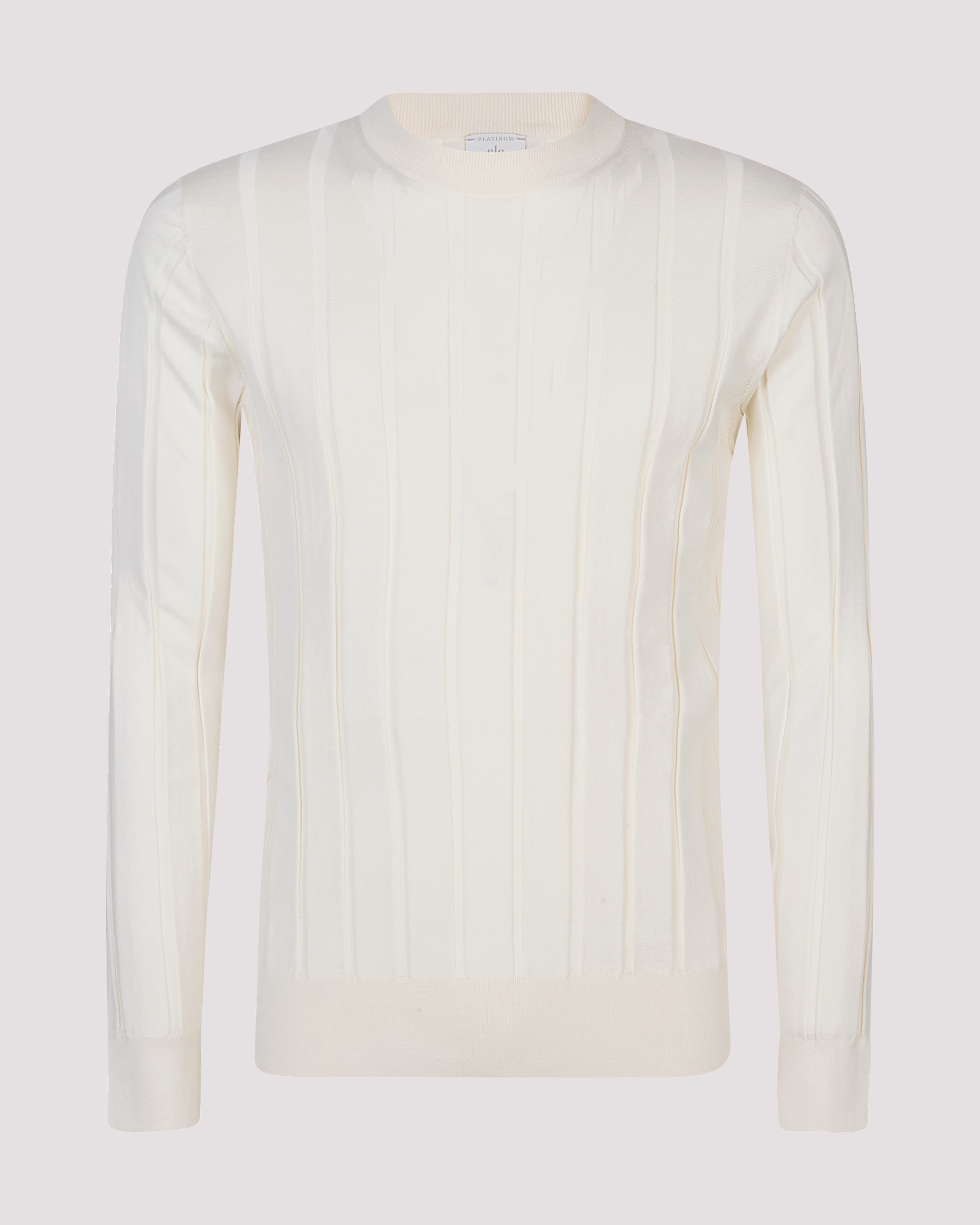 Men's Cotton Silk and Cashmere Crew Neck Sweater