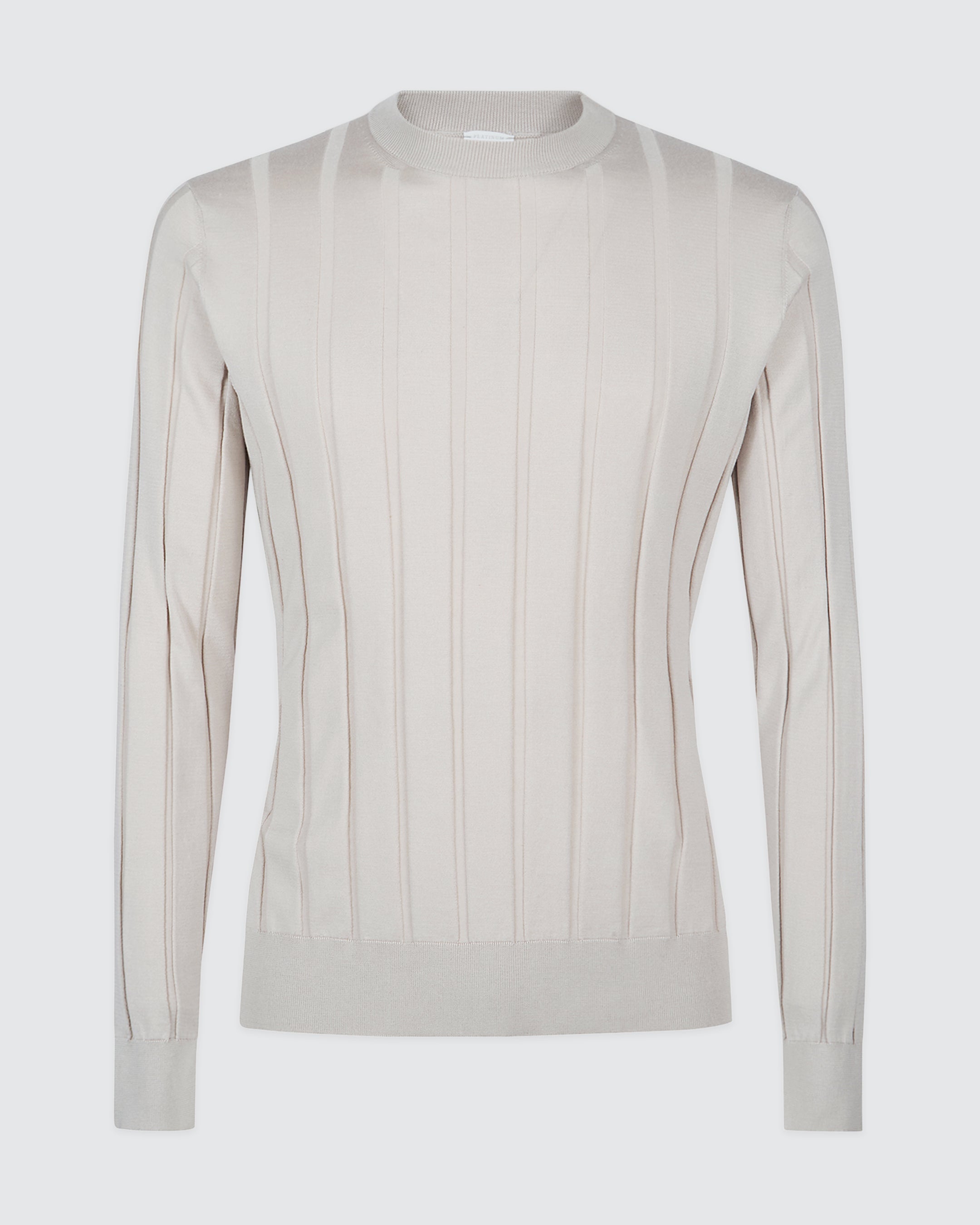 Men's Cotton Silk and Cashmere Crew Neck Sweater